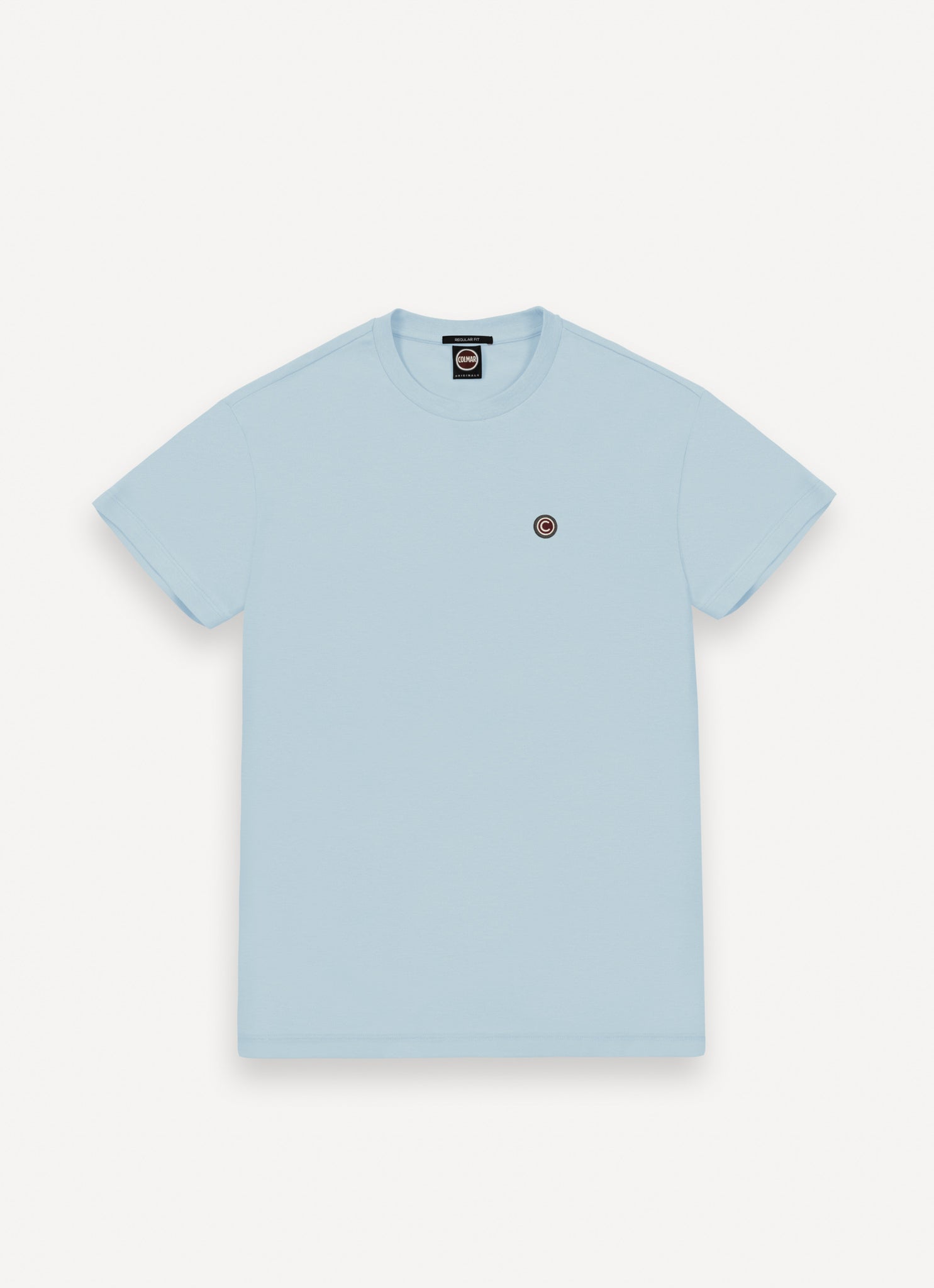 T-Shirt in Piquet di Cotone / Celeste - Ideal Moda