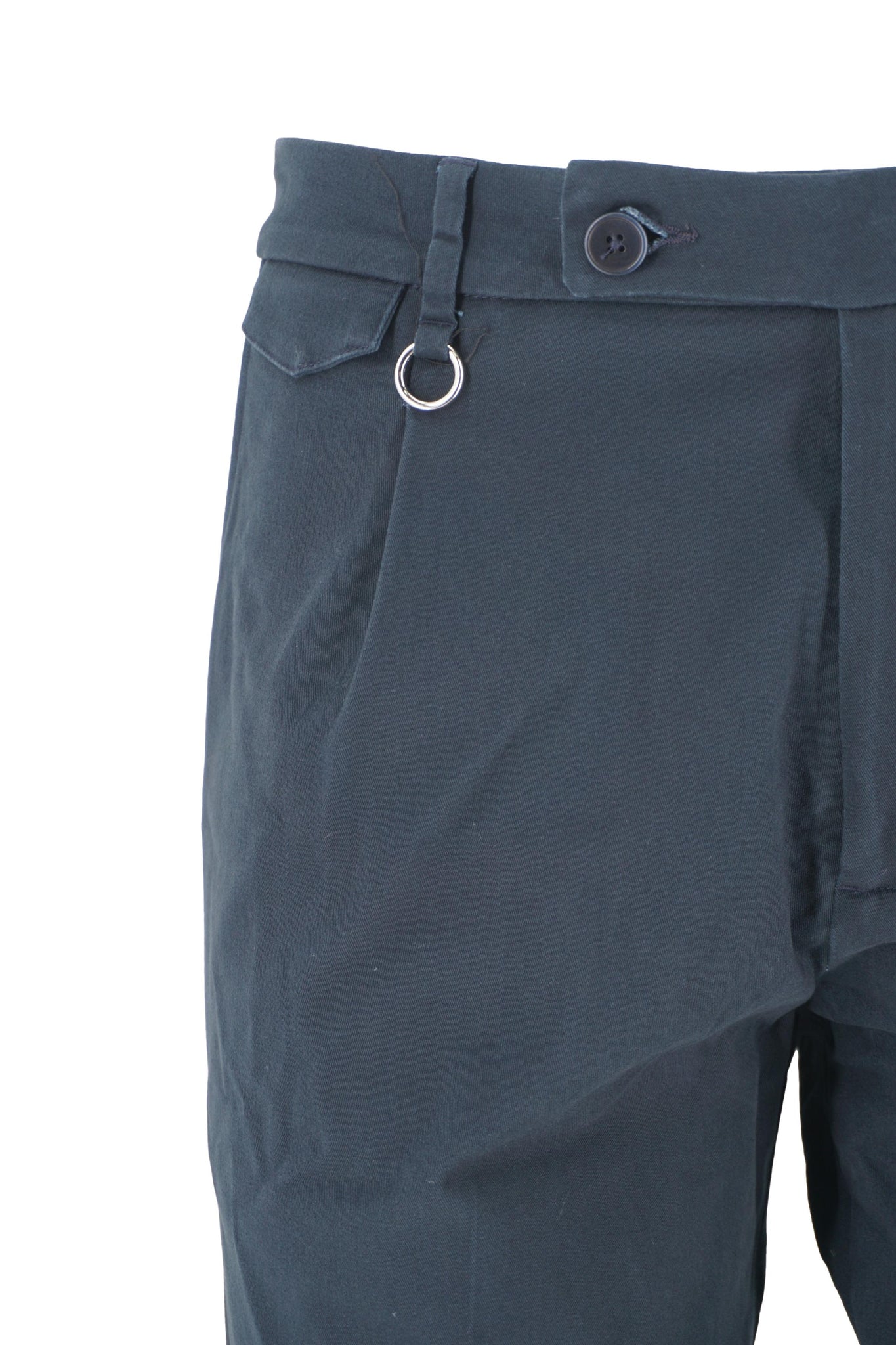 Pantalone in Cotone Modello Charles / Blu - Ideal Moda