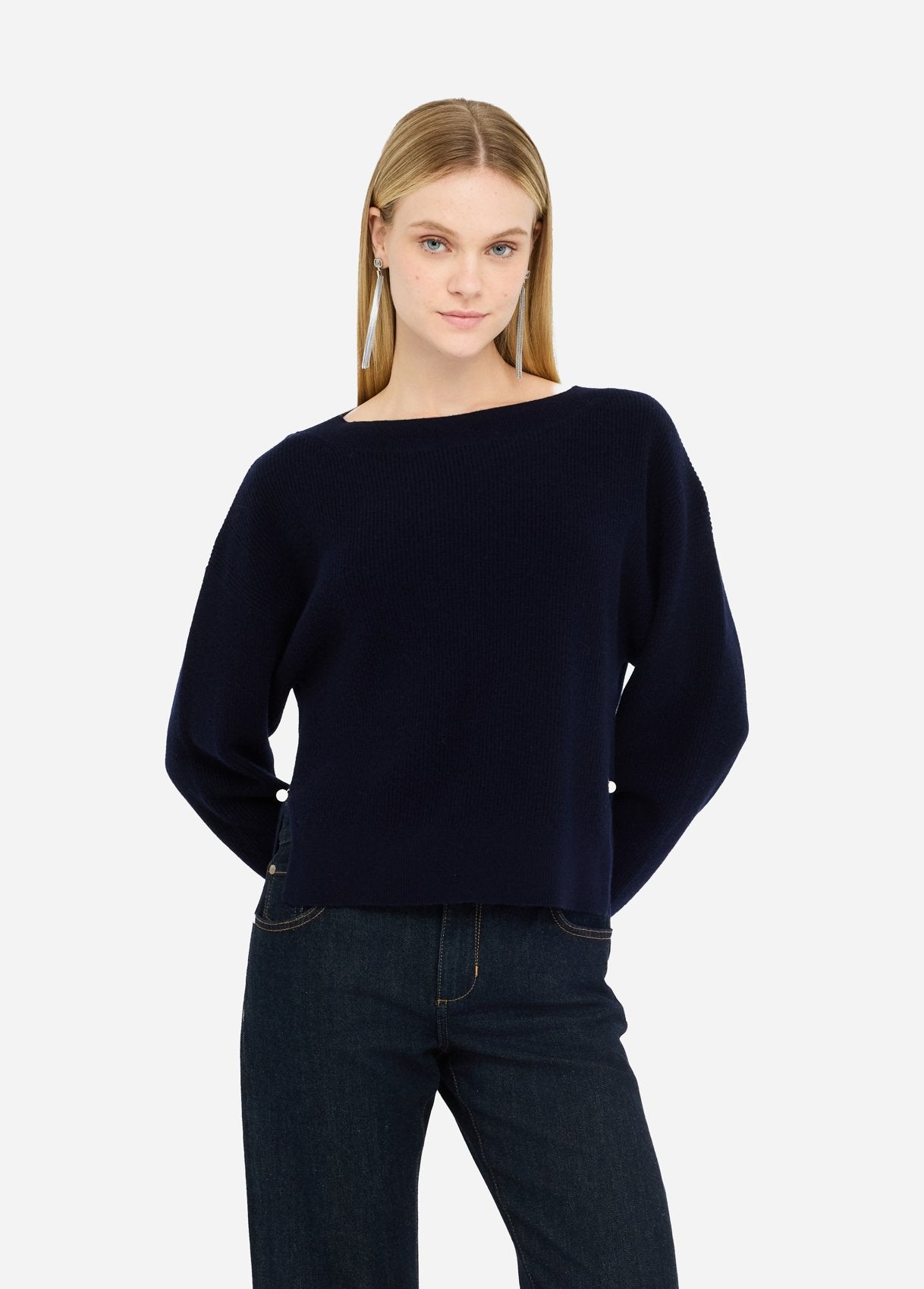 Maglia in Lana e Cashmere / Blu
