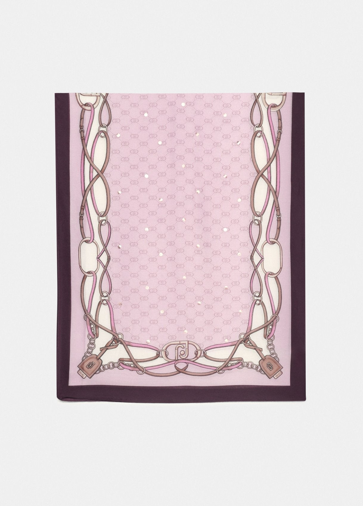 Stola con Logo / Rosa - Ideal Moda