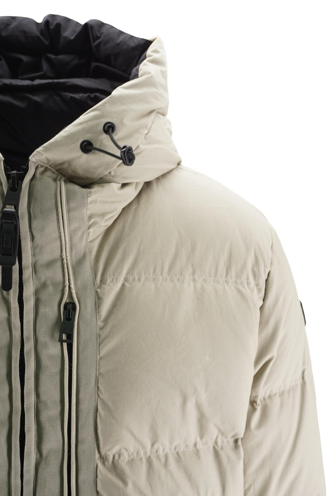 Piumino in Tessuto di Cotone Cerato / Beige - Ideal Moda