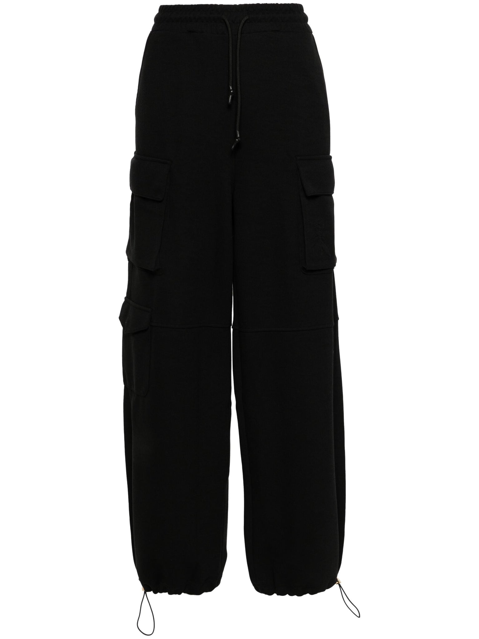 Pantalone Cargo in Felpa / Nero - Ideal Moda