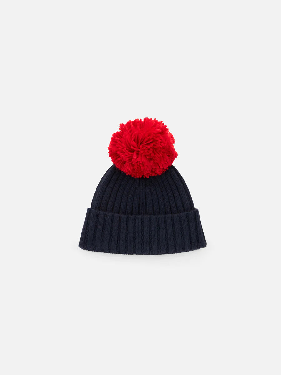 Cappello con Ricamo Frontale / Blu - Ideal Moda