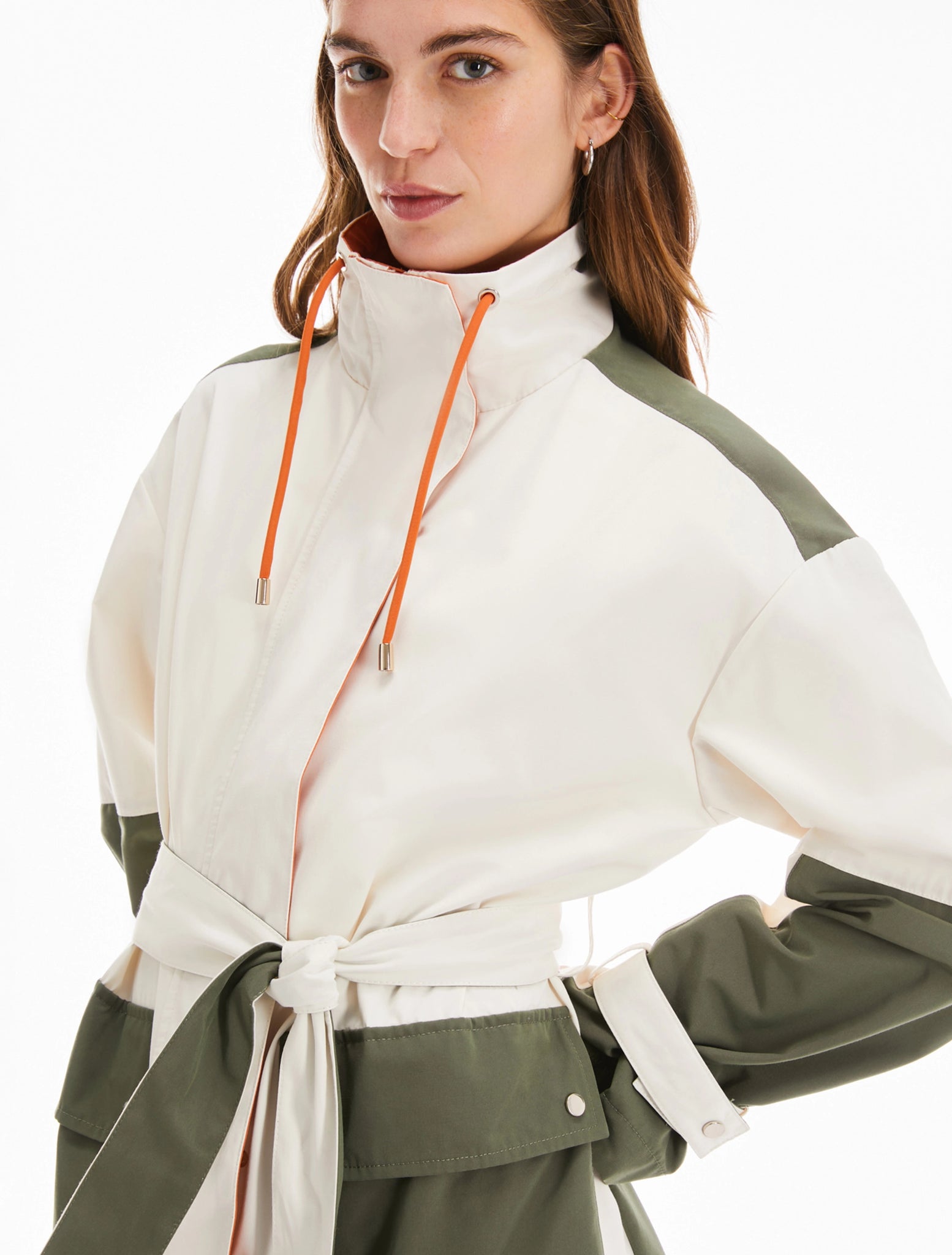Parka in Cotone Tecnico / Bianco - Ideal Moda