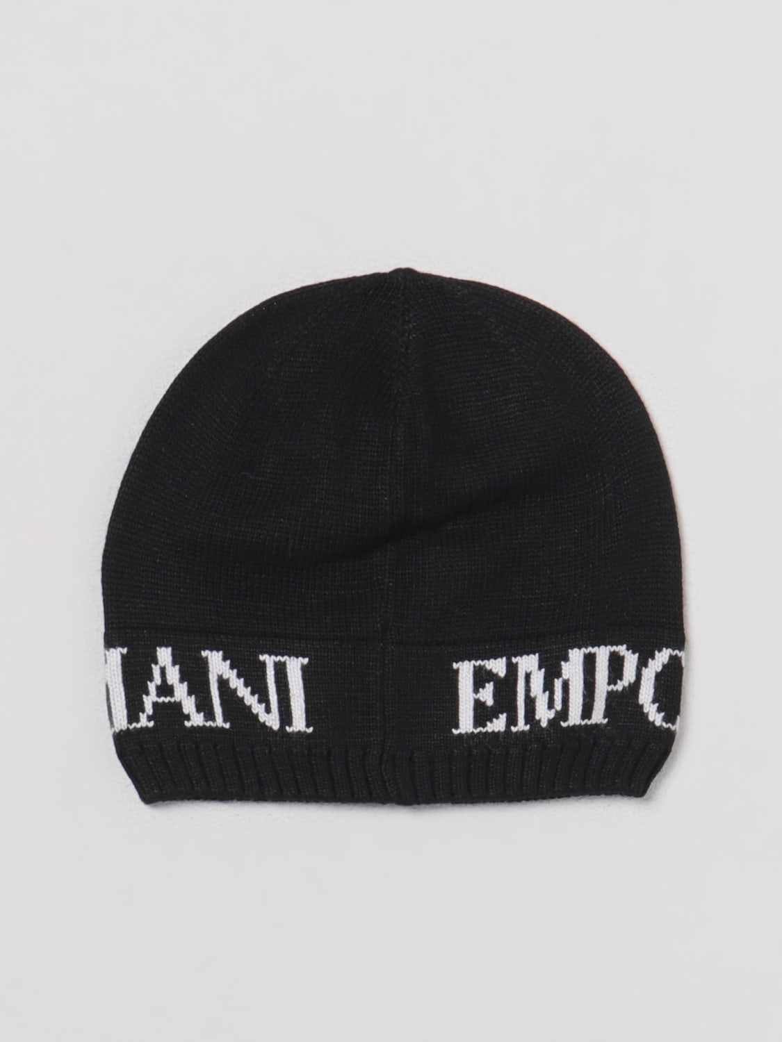 Set Cappello e Sciarpa con Logo / Nero - Ideal Moda