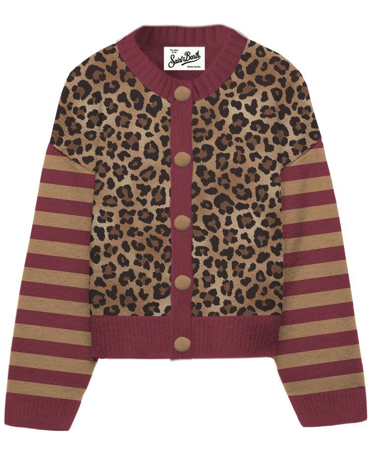 Maglia Cardigan con Fantasia / Multicolor - Ideal Moda