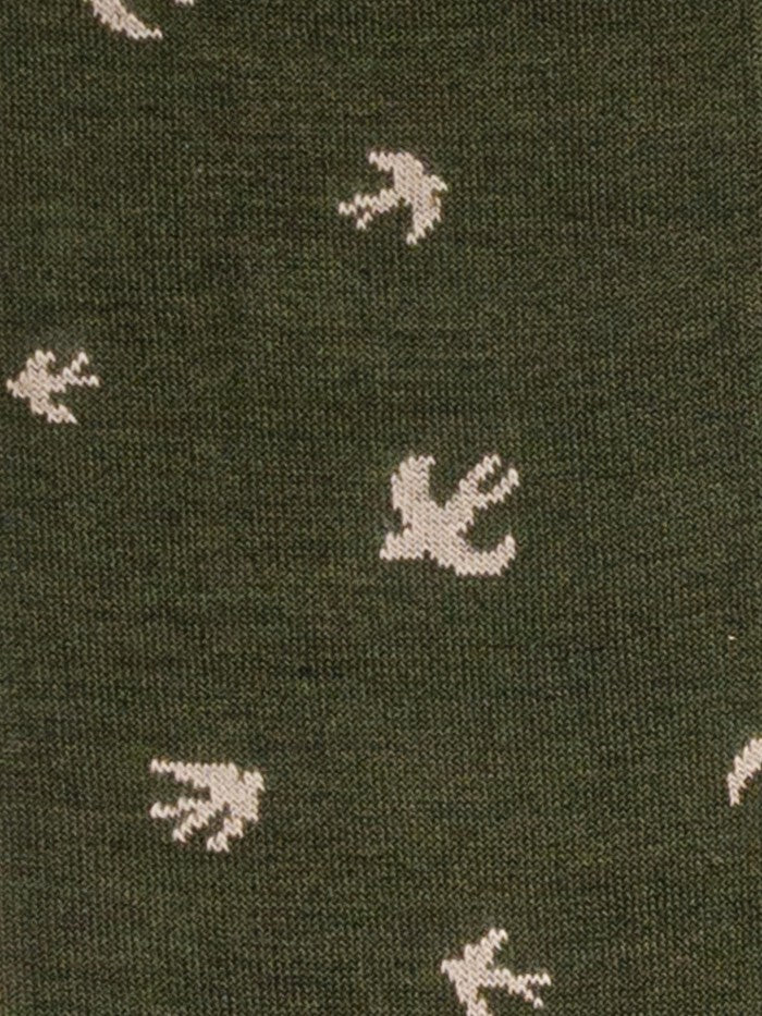 Calza Lunga con Fantasia / Verde - Ideal Moda