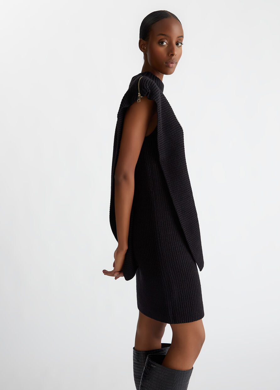 Abito in Maglia di Lana / Nero - Ideal Moda