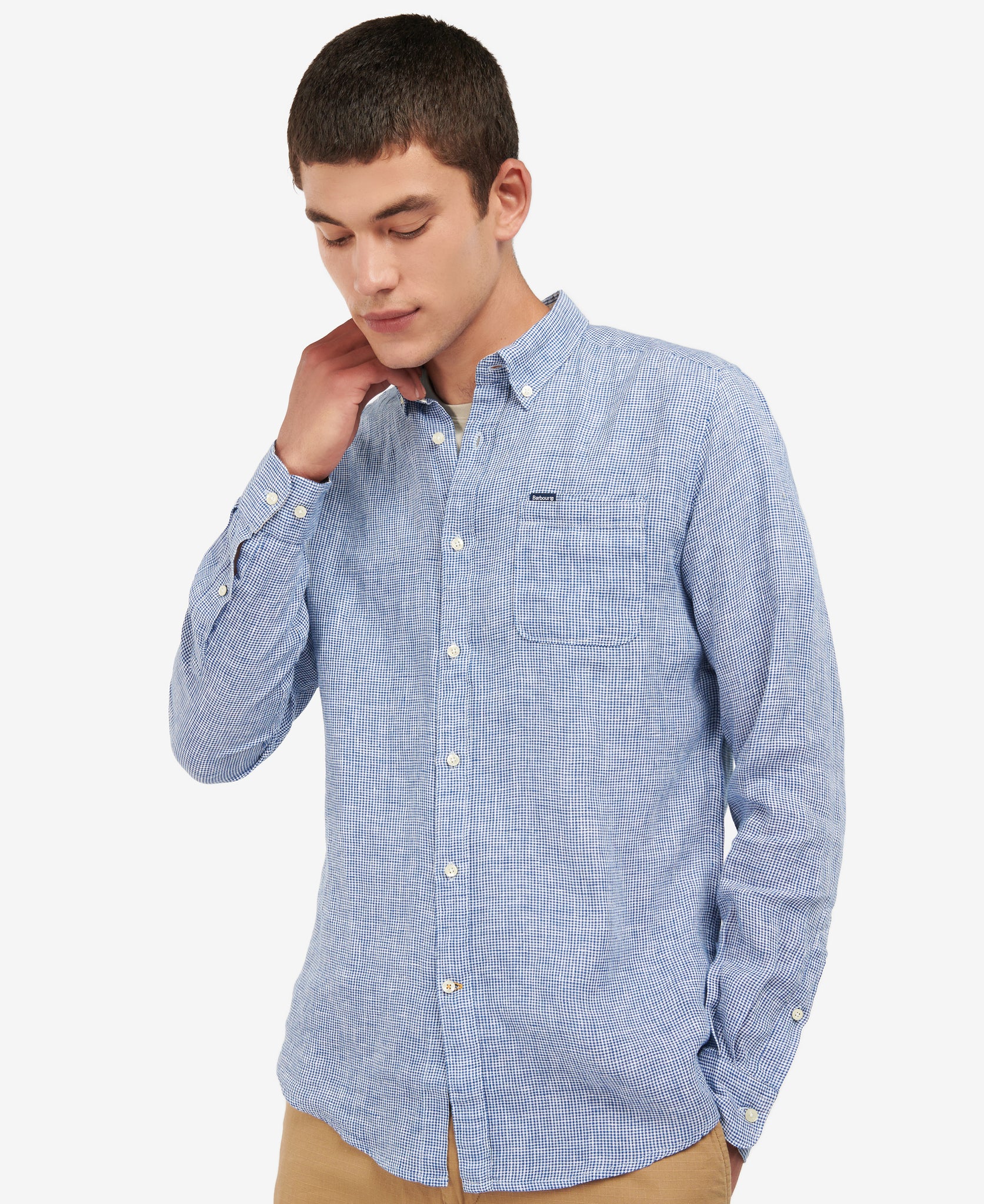 Camicia Sartoriale in Lino / Blu - Ideal Moda