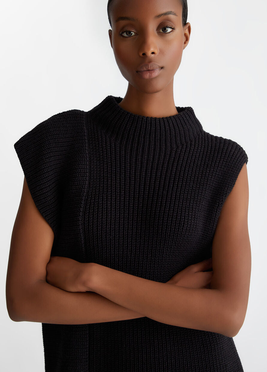 Abito in Maglia di Lana / Nero - Ideal Moda