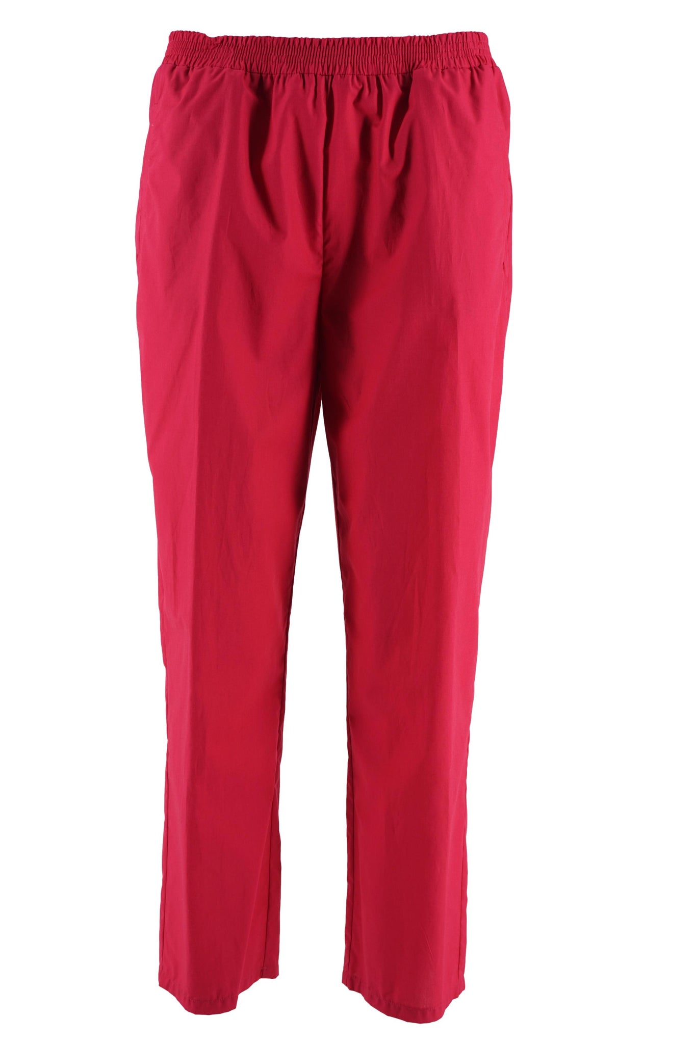 Pantalone in Cotone con Elastico in Vita / Fucsia - Ideal Moda