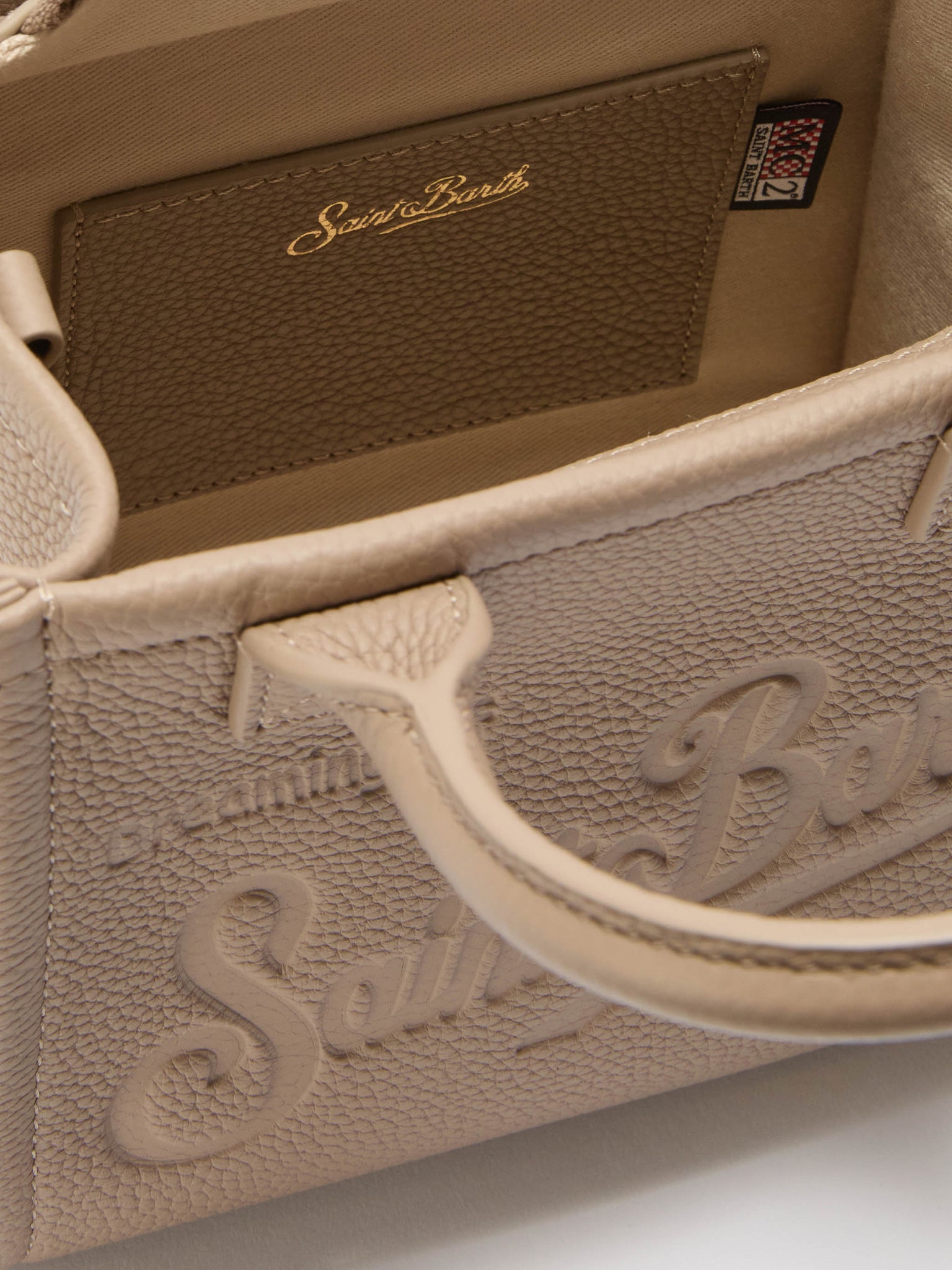 Borsa a Spalla Vanity Mini in Pelle / Beige