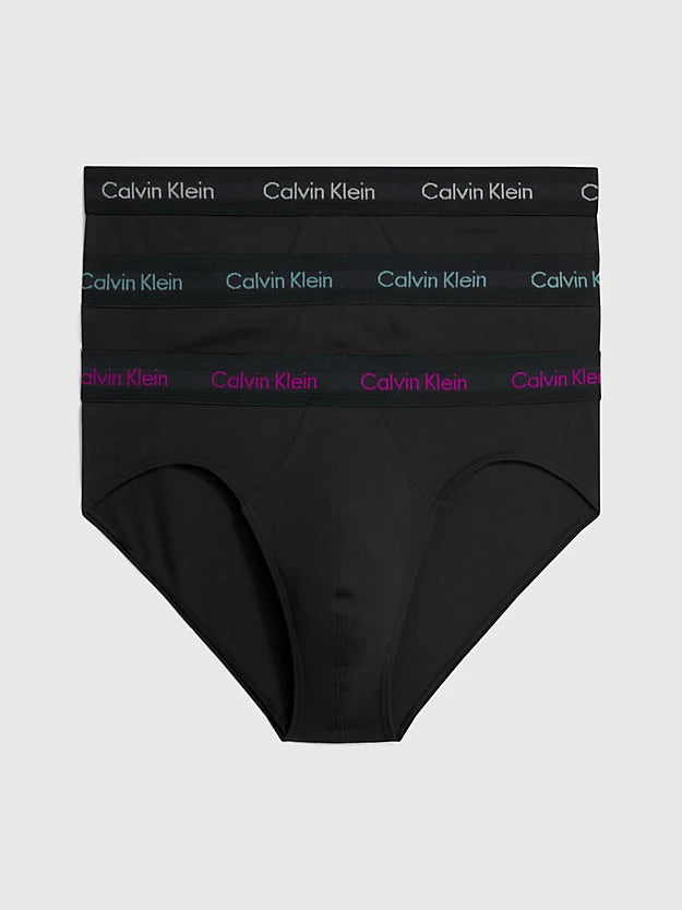 Slip con Logo in Confezione da 3 / Nero - Ideal Moda