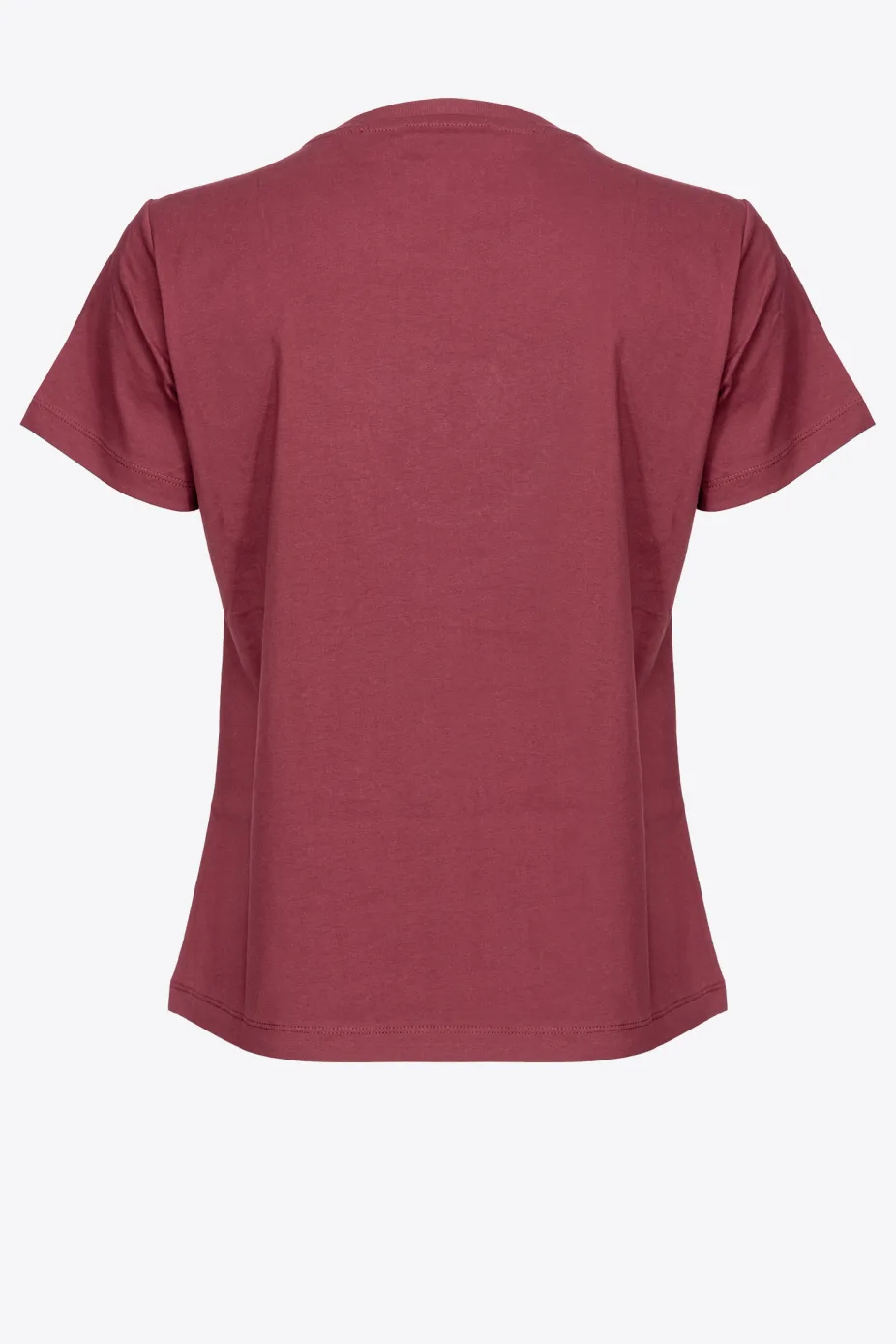 T-Shirt con Ricamo Pinko / Bordeaux - Ideal Moda