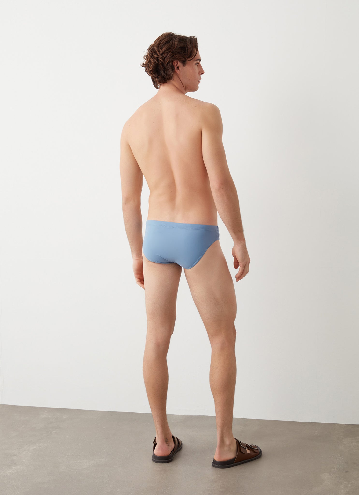 Slip da Bagno con Logo / Jeans - Ideal Moda