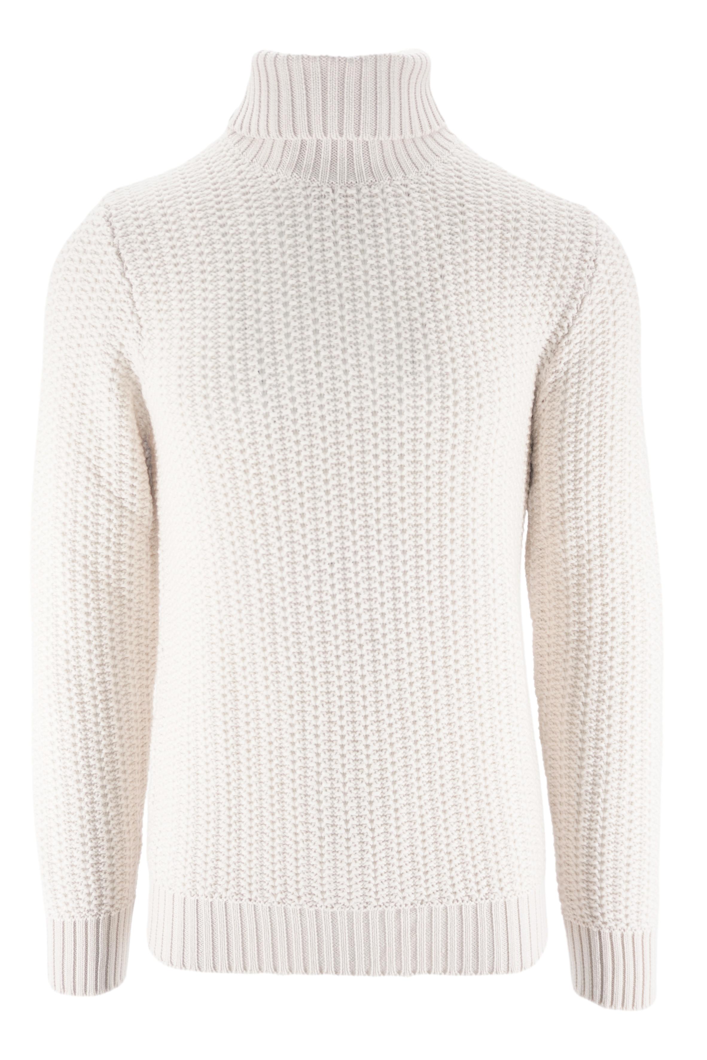 Maglia Dolcevita in Lana / Bianco - Ideal Moda