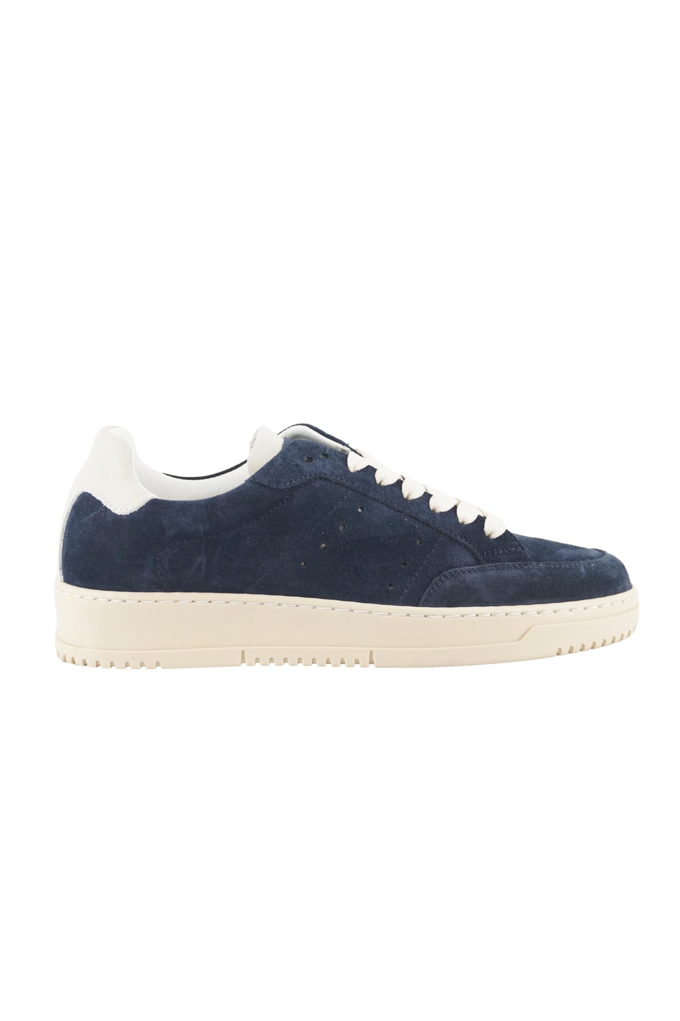 Sneaker in Camoscio con Suola in Gomma / Blu - Ideal Moda