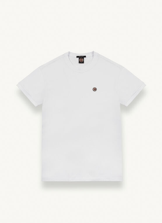 T-Shirt in Cotone Piquet / Bianco - Ideal Moda