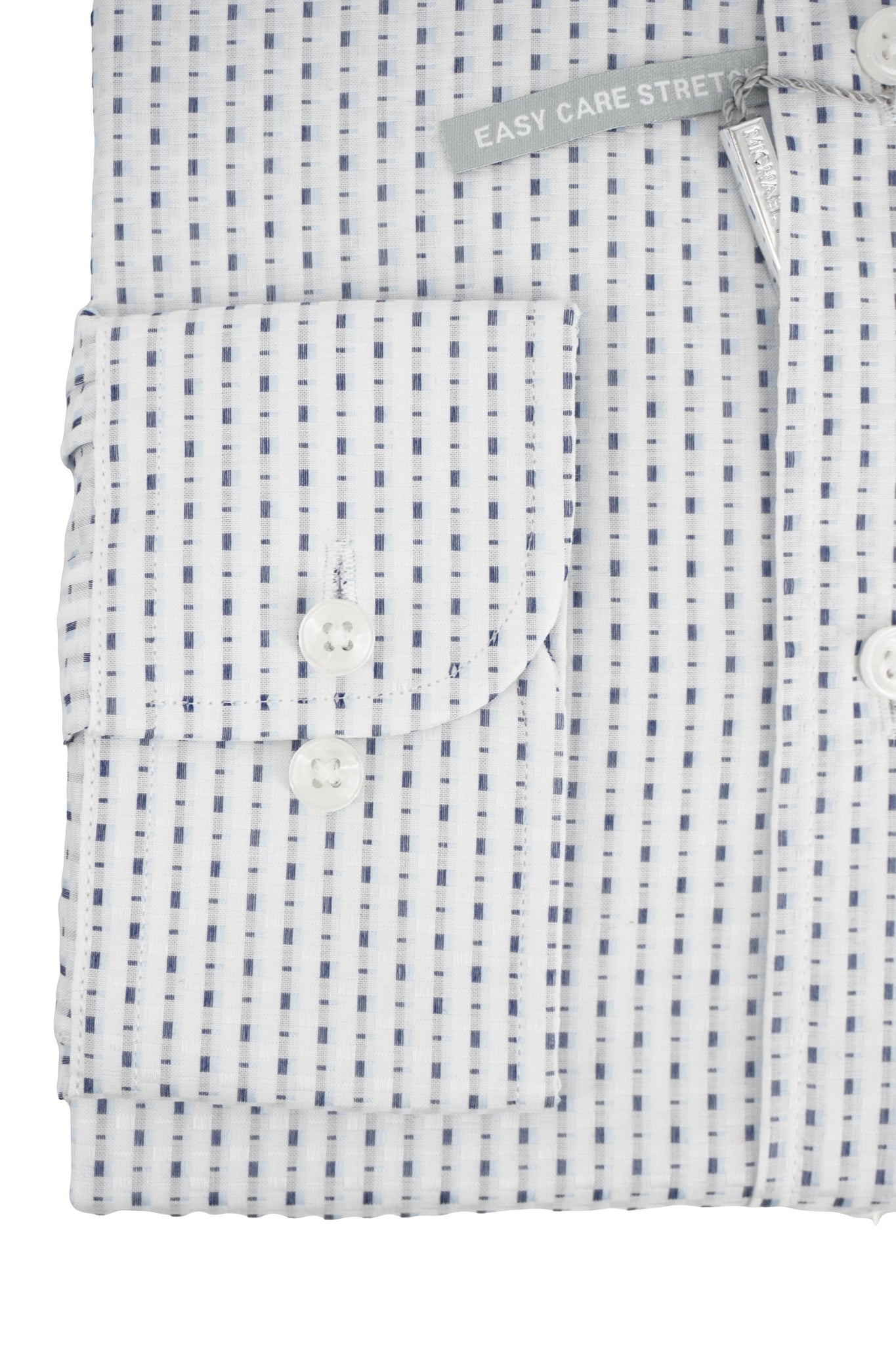 Camicia Slim Fit con Fantasia / Bianco - Ideal Moda