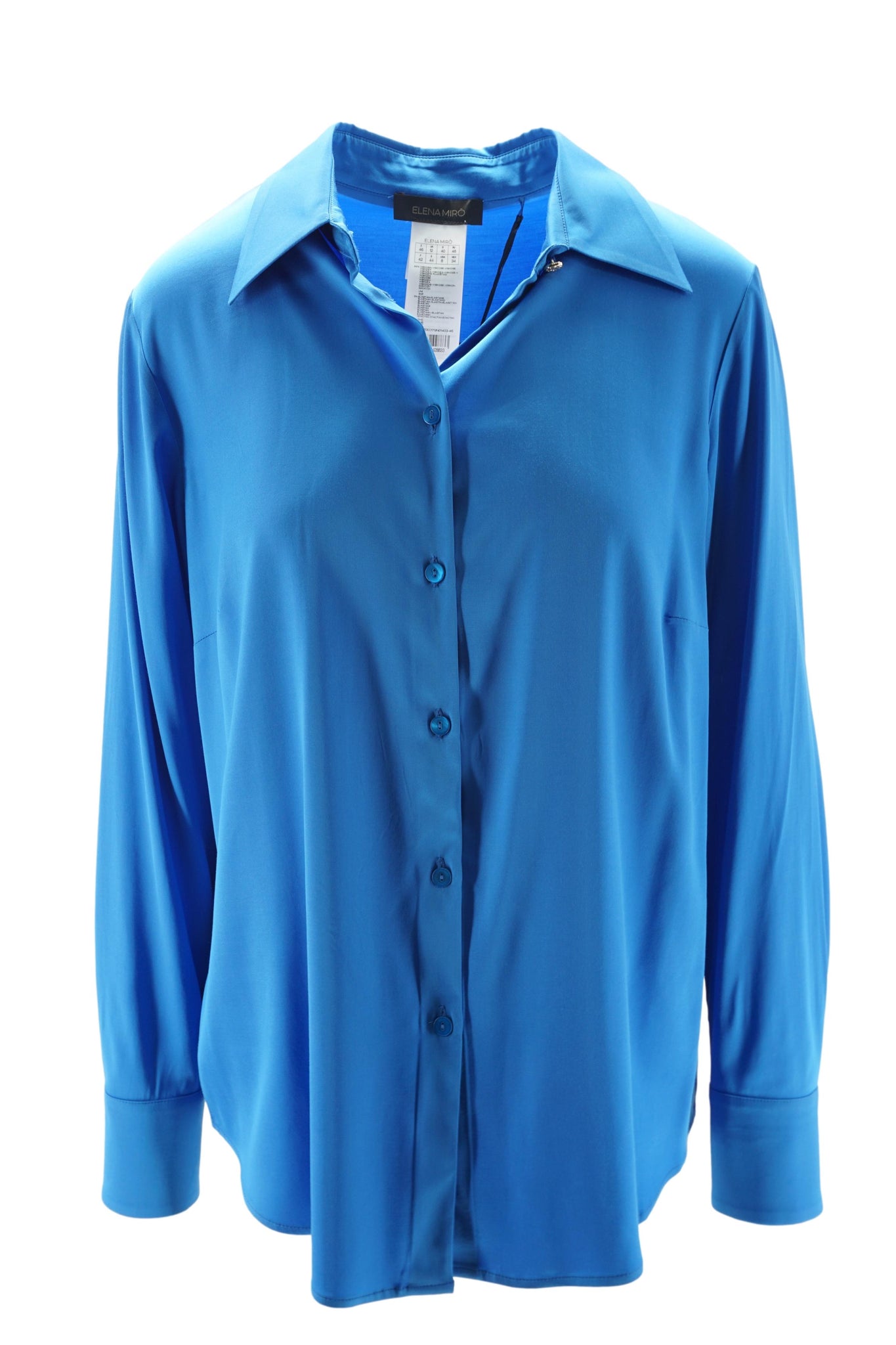 Camicia in Viscosa / Bluette - Ideal Moda
