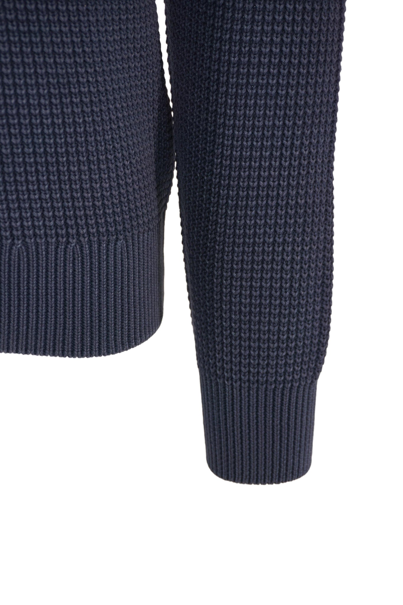 Maglia Dolcevita con Logo Ricamato / Blu - Ideal Moda