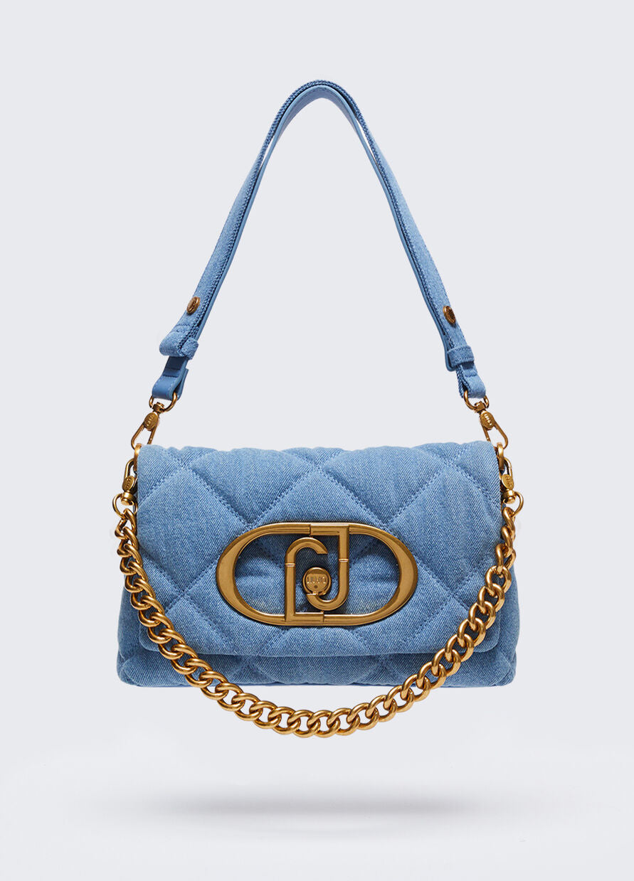 Borsa LaPuffy in Denim / Jeans - Ideal Moda