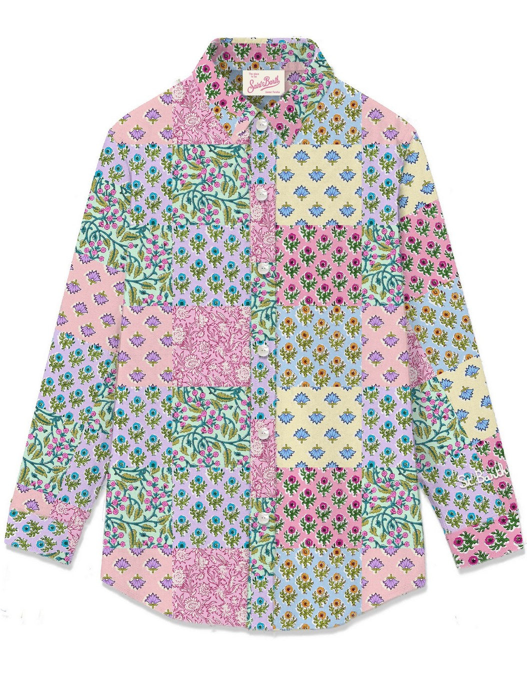 Camicia in Cotone con Stampa / Multicolor - Ideal Moda