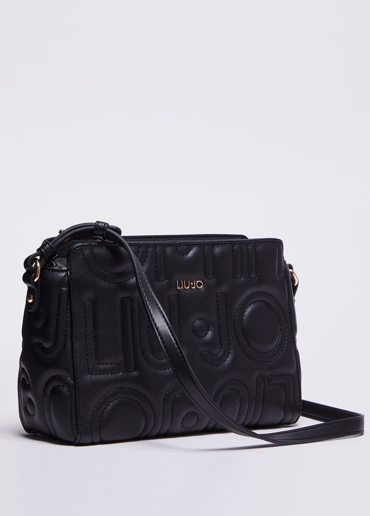 Borsa a Tracolla con Logo / Nero - Ideal Moda
