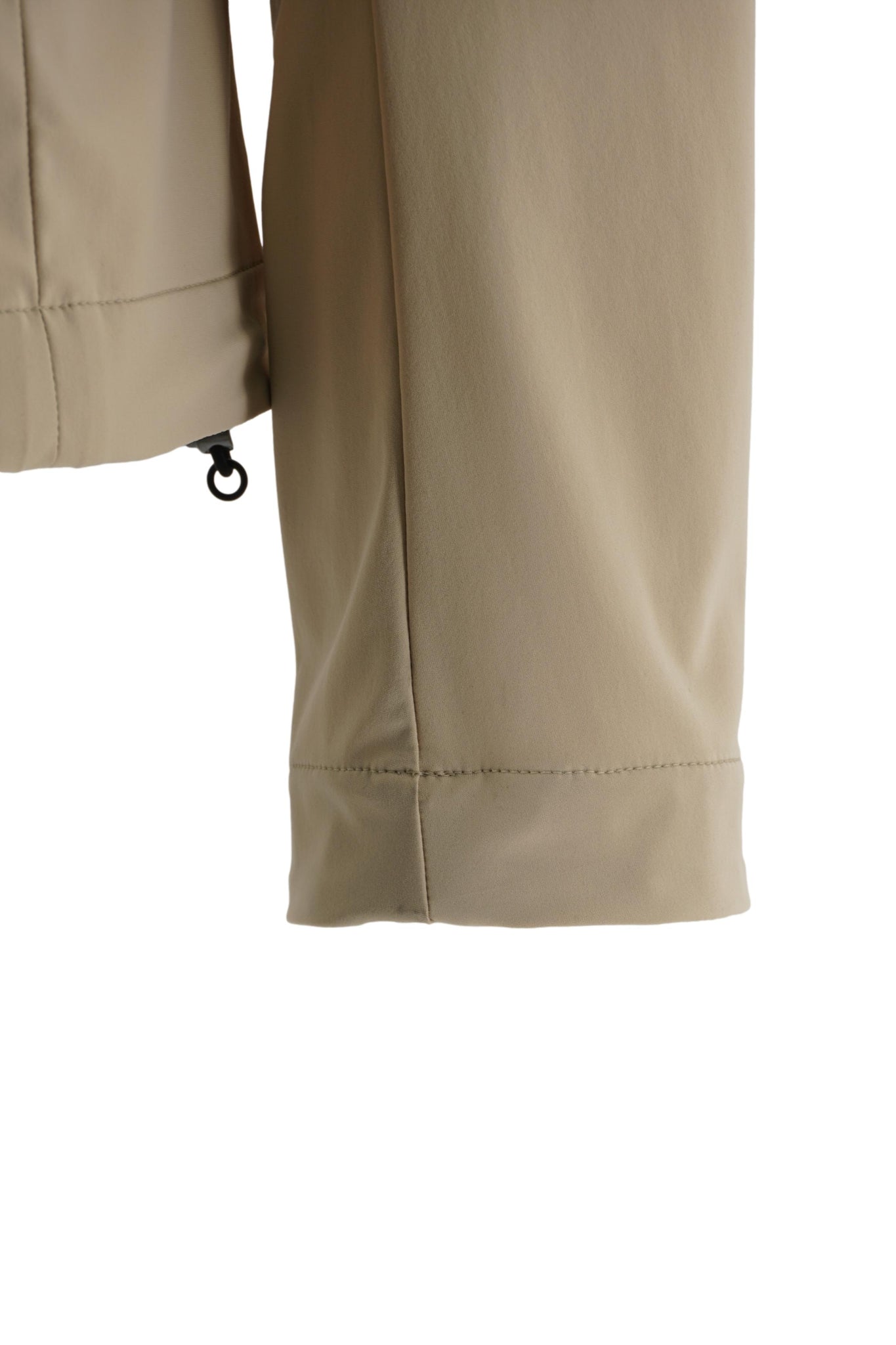 Giubbino Elasticizzato con Cappuccio / Beige - Ideal Moda