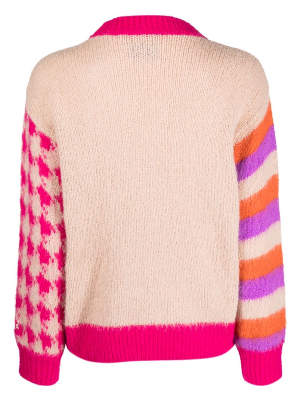 Maglione con Design Color Block / Beige - Ideal Moda