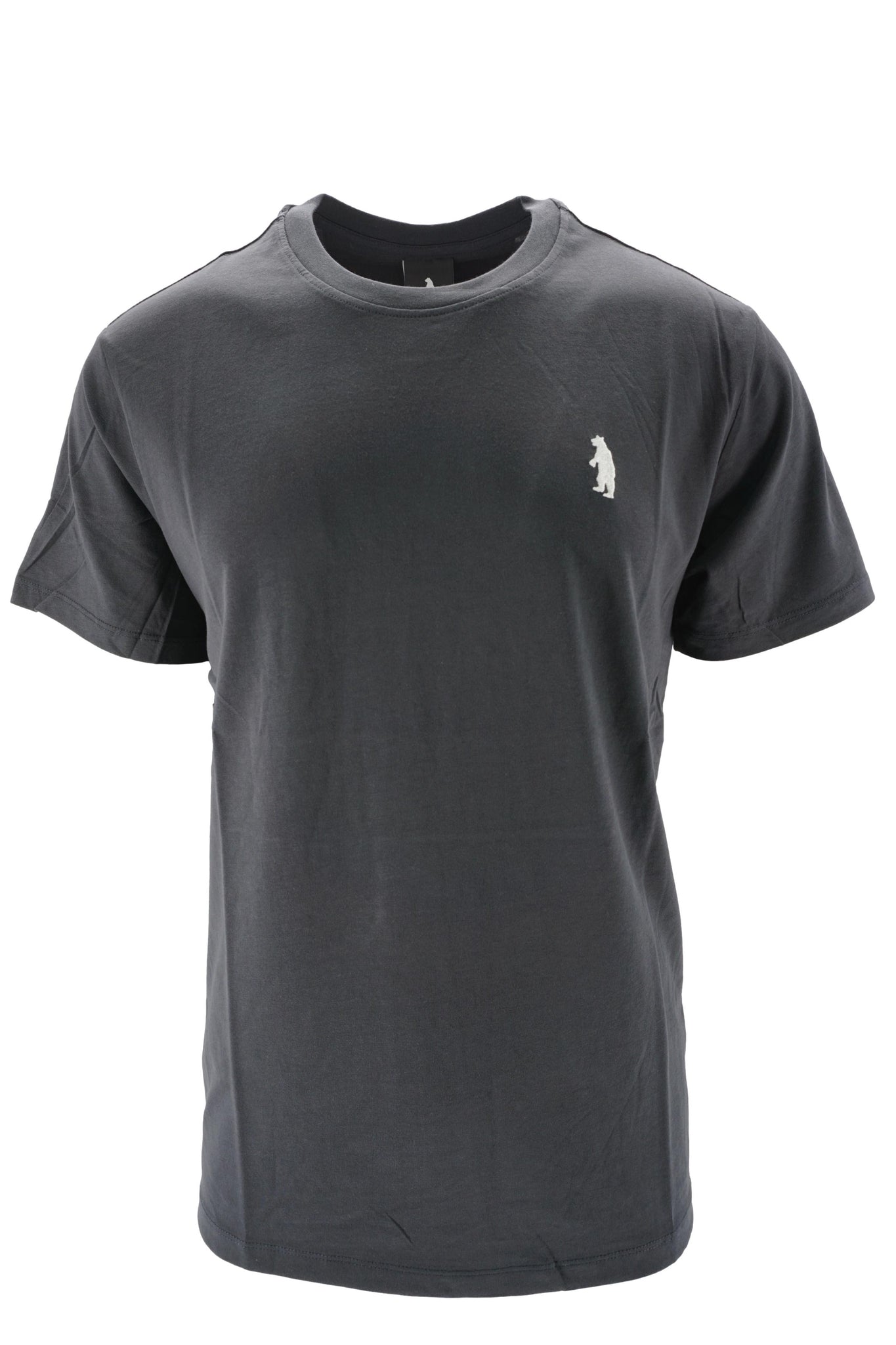 T-Shirt con Logo Ricamato / Nero - Ideal Moda