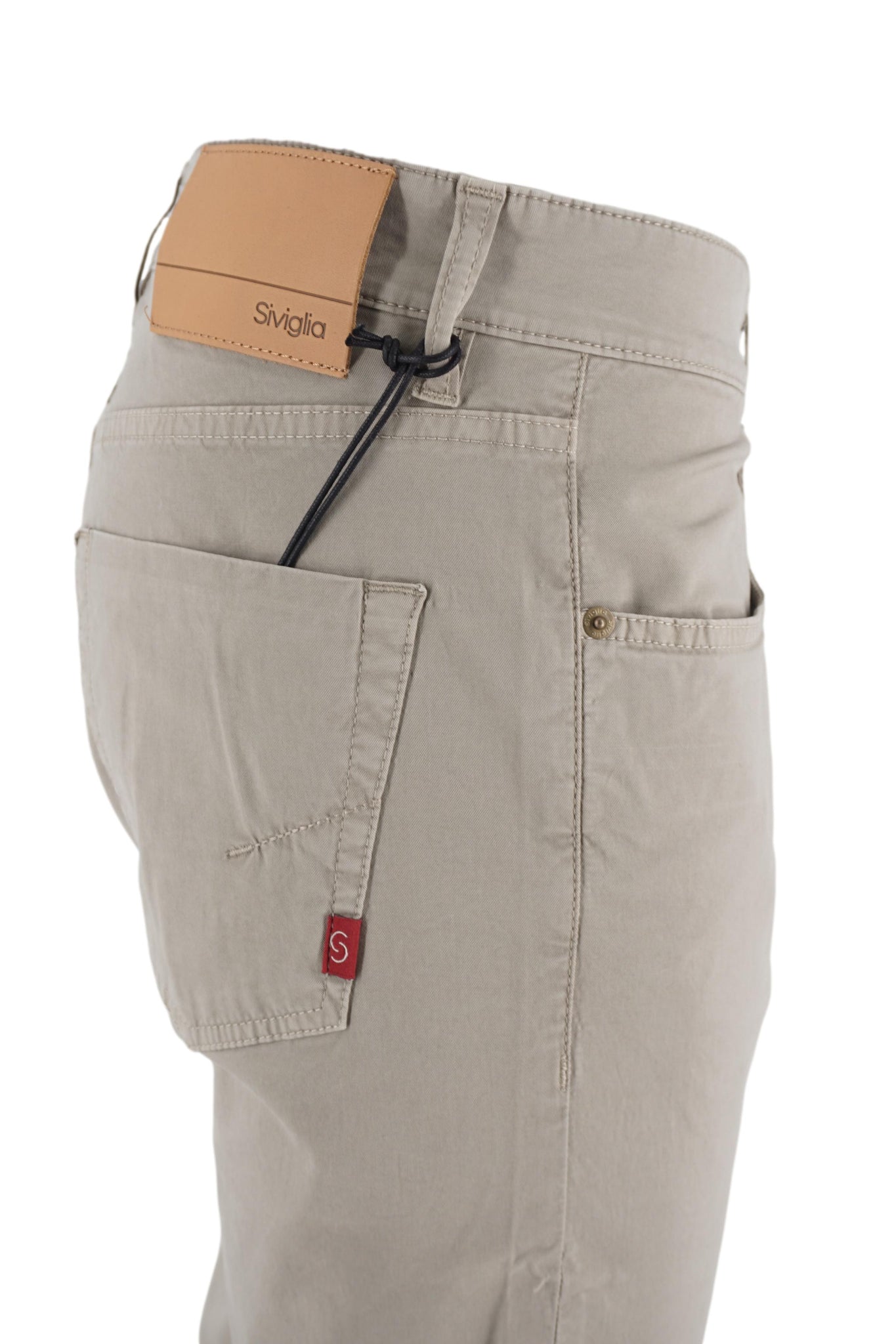 Pantalone in Cotone Cinque Tasche / Beige - Ideal Moda