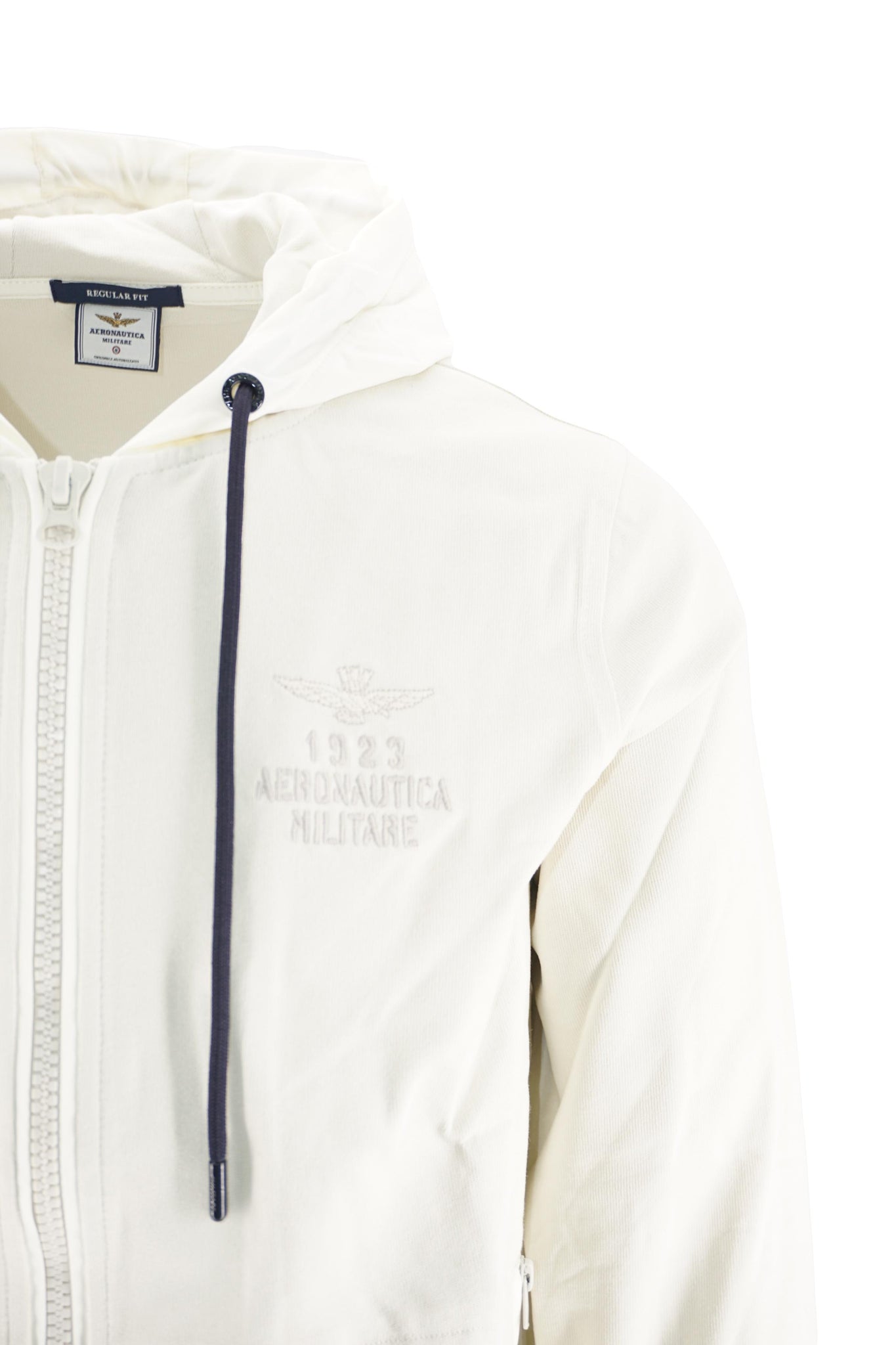 Felpa con Cappuccio in Nylon / Bianco - Ideal Moda