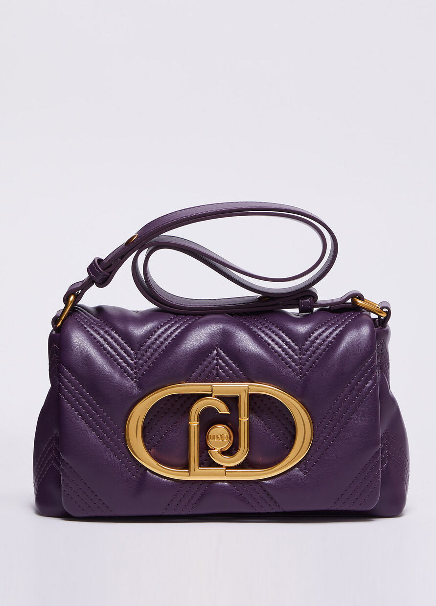 Borsa a Tracolla con Logo / Viola - Ideal Moda