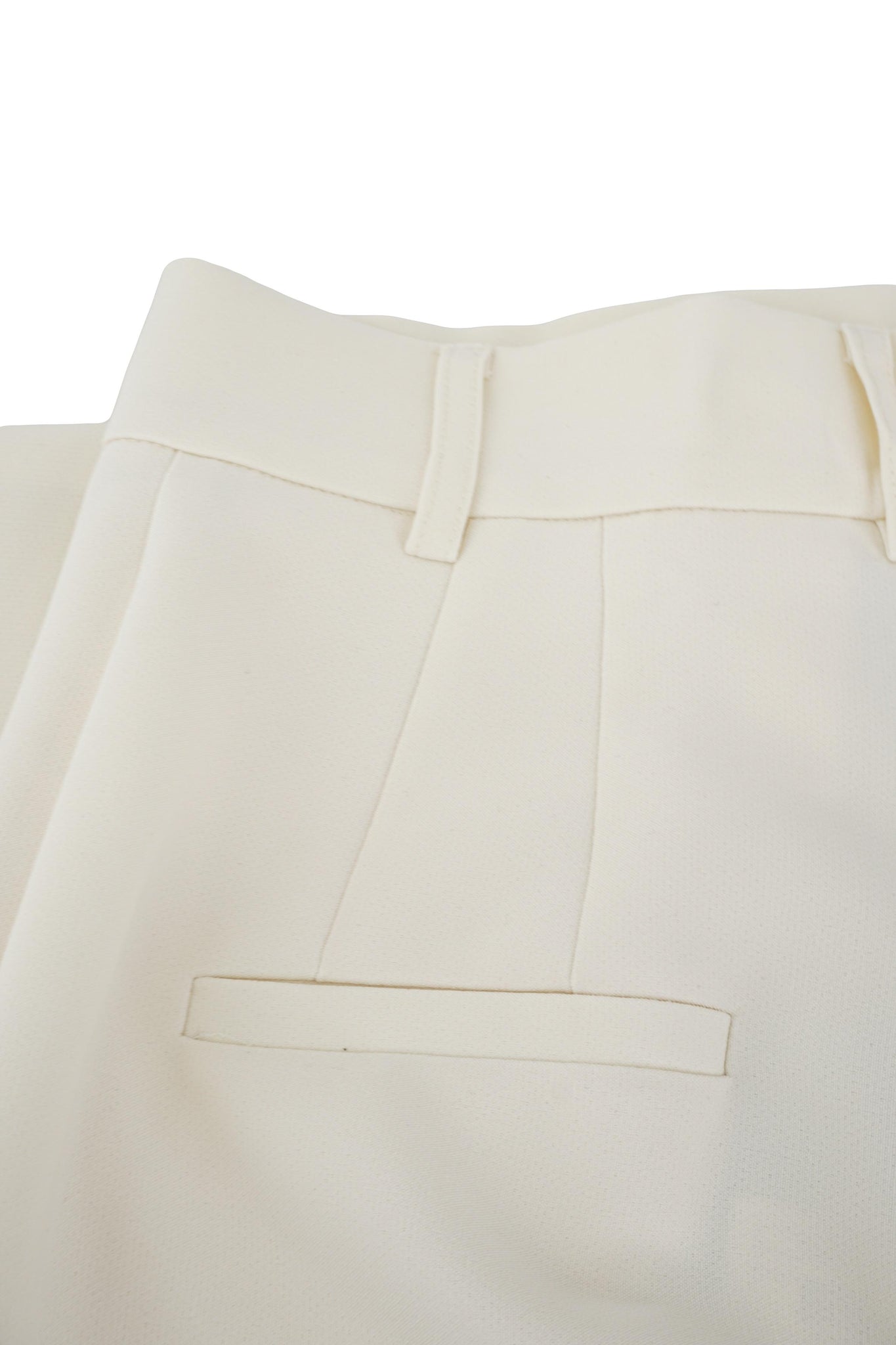 Pantalone Classico con Pinces / Bianco - Ideal Moda