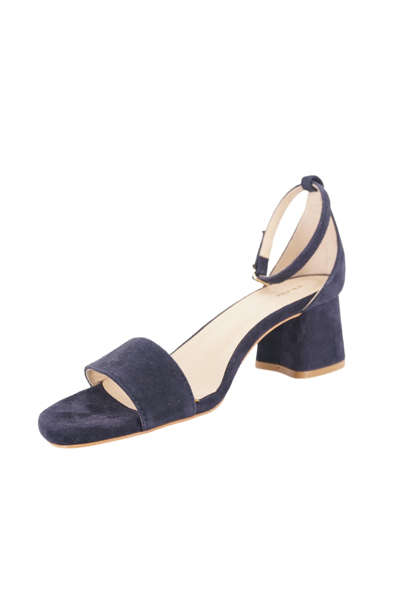 Sandalo con Tacco in Pelle Scamosciata Frau / Blu - Ideal Moda