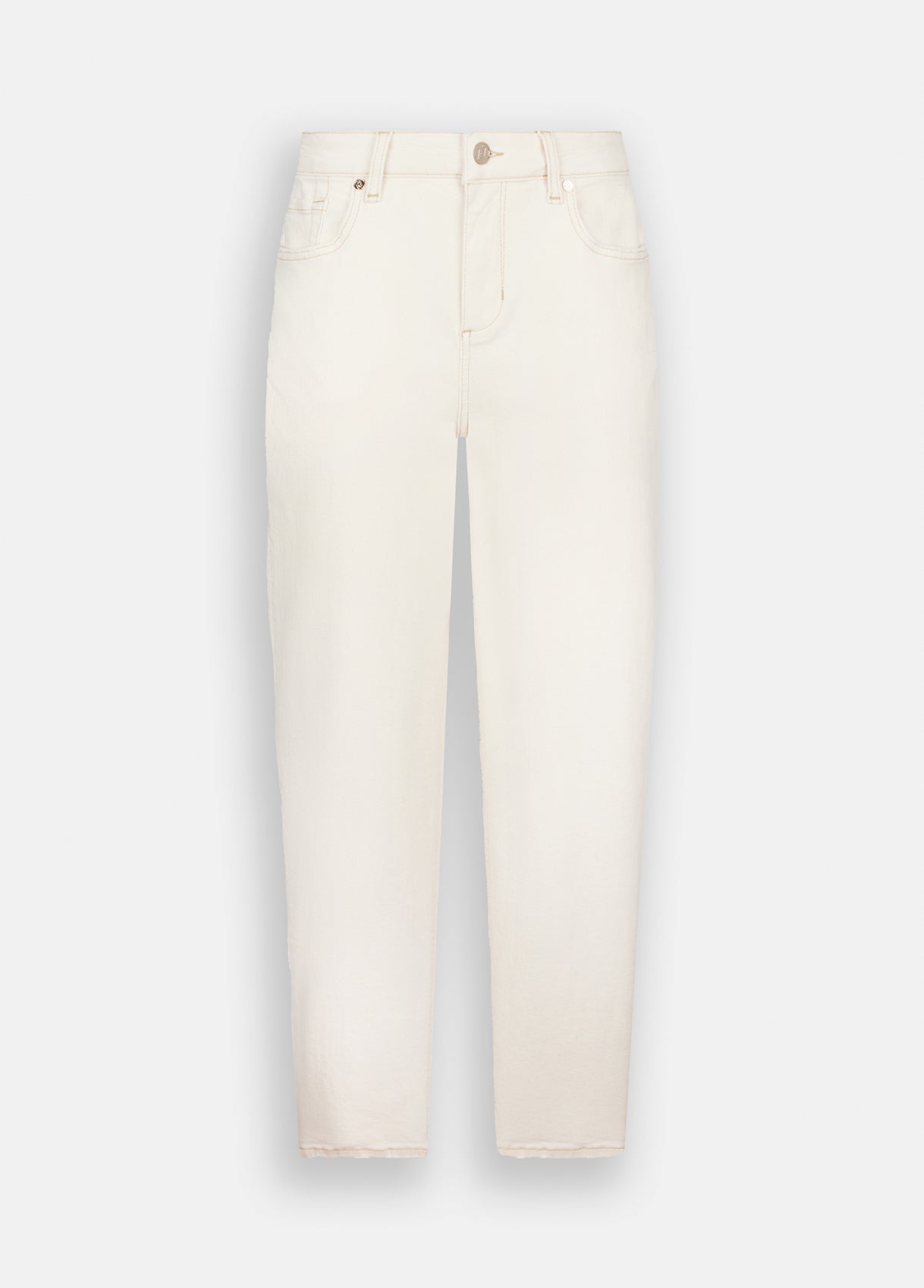 Pantaloni Carrot Fit / Avorio - Ideal Moda