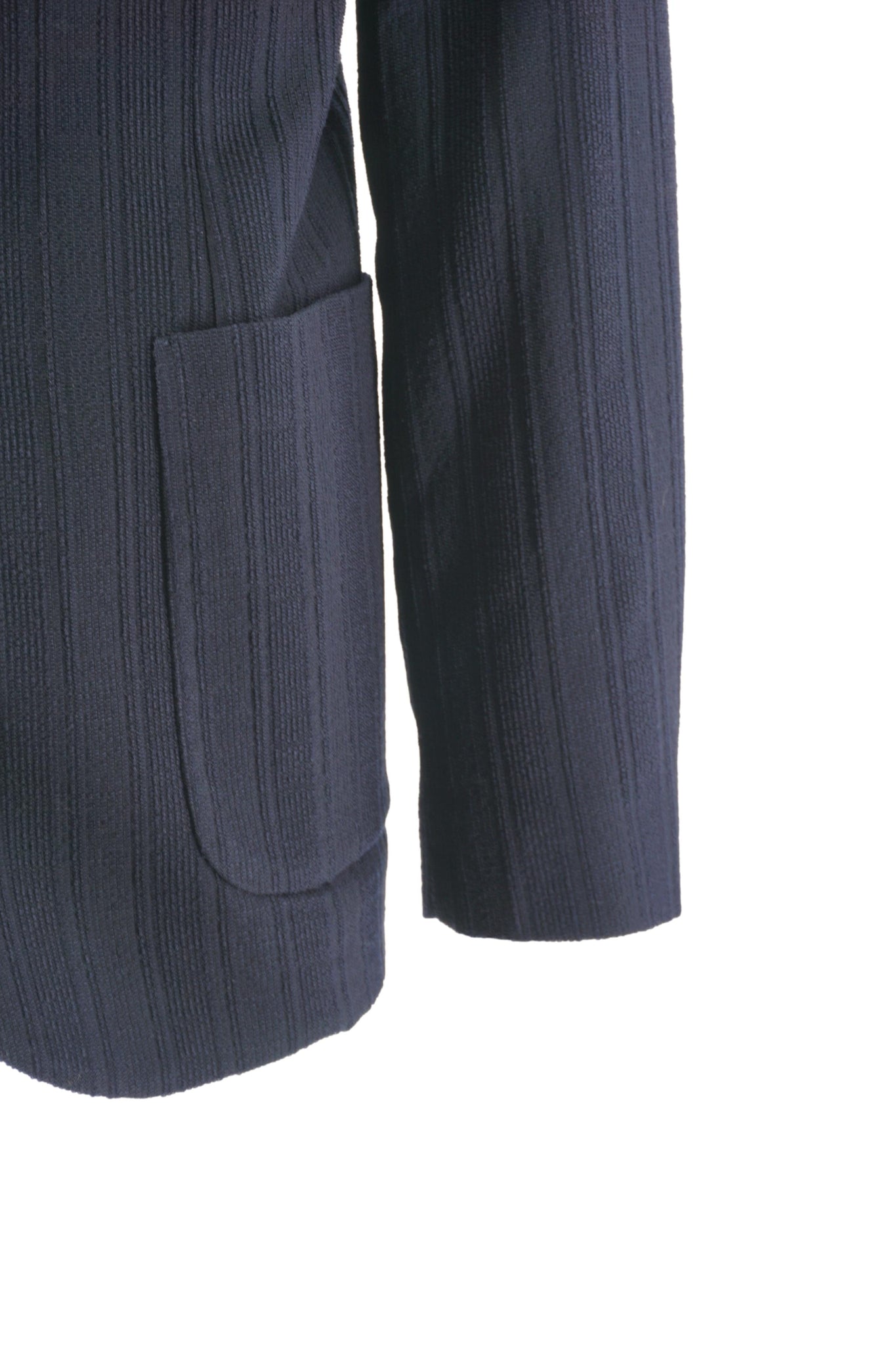 Giacca con Tramatura a Righe / Blu - Ideal Moda
