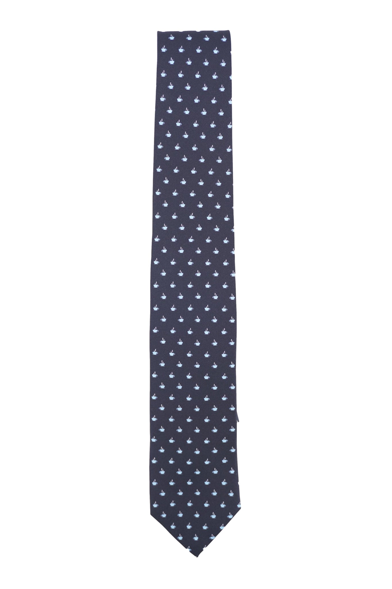 Cravatta in seta con Fantasia Fefè / Blu - Ideal Moda