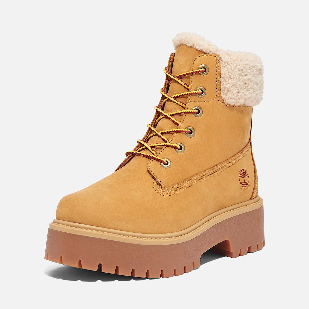 Stivale Foderato con Plateau / Beige - Ideal Moda