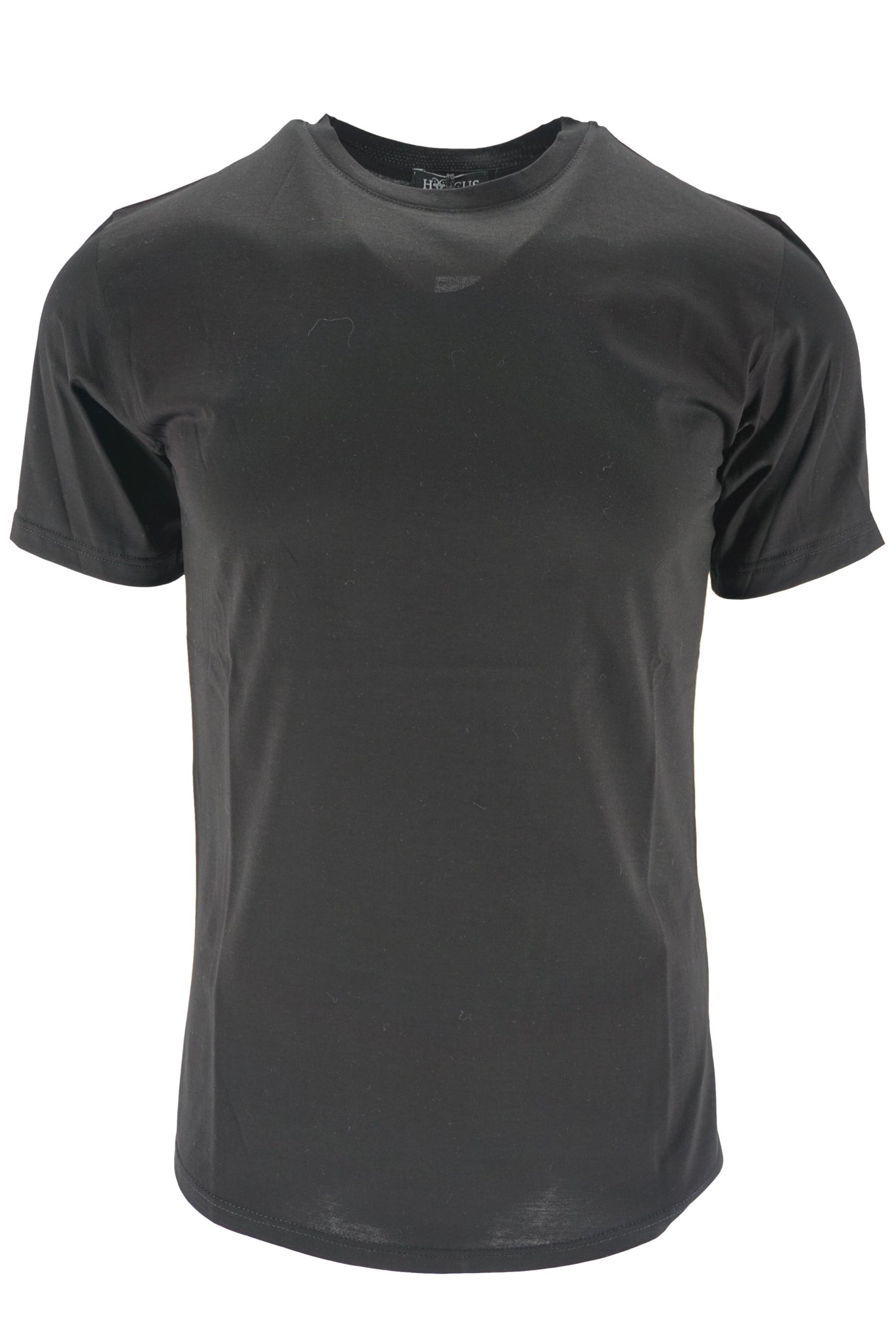 T-Shirt in Cotone Mercerizzato / Nero - Ideal Moda