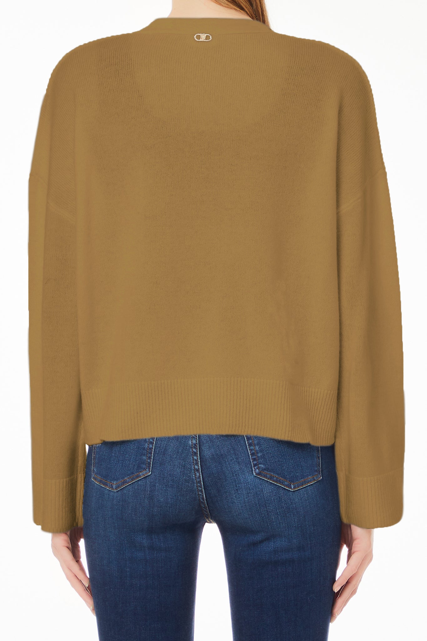 Cardigan Pesante in Lana / Beige - Ideal Moda