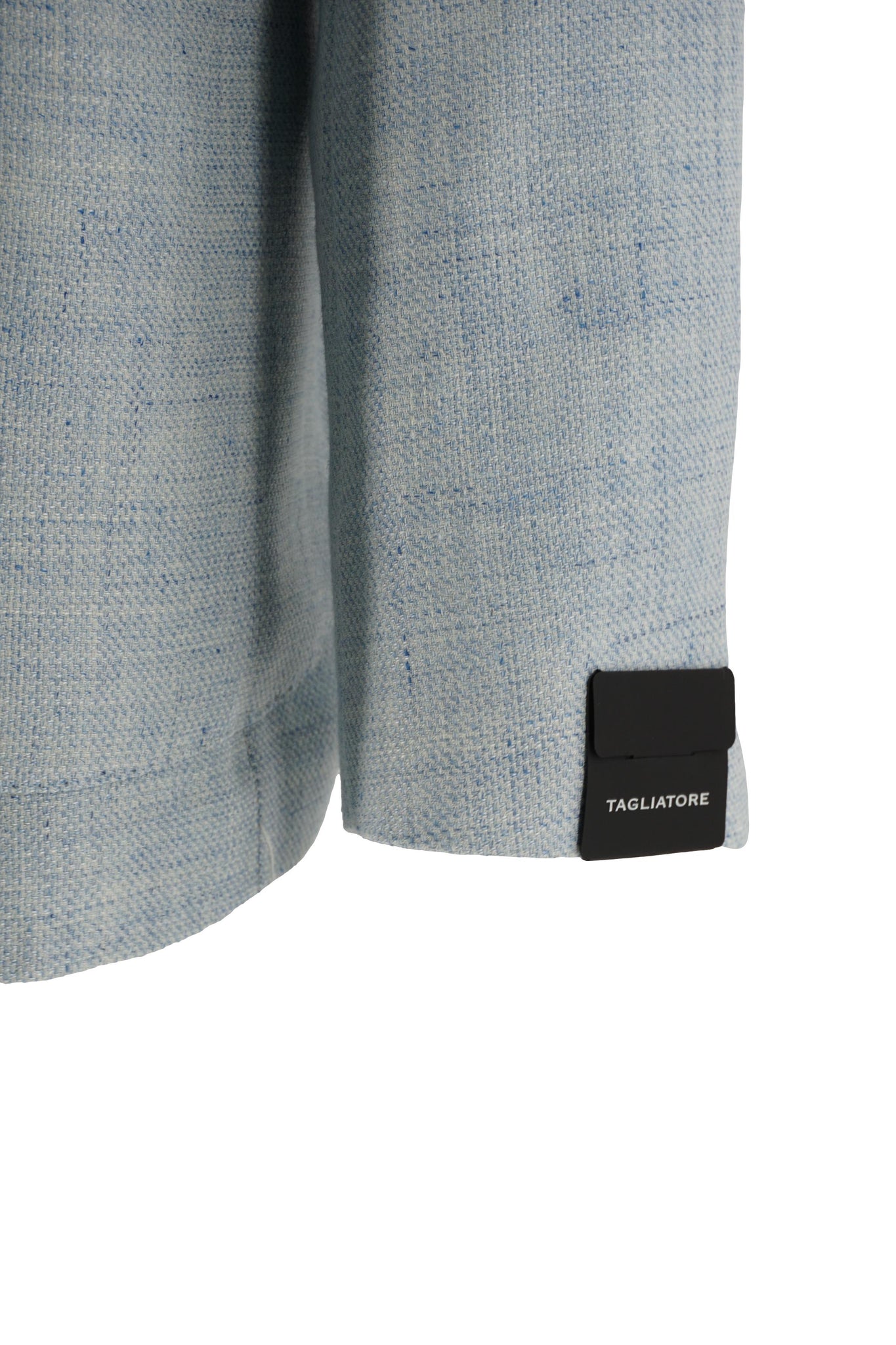 Giacca Slim Fit in Misto Lino / Celeste - Ideal Moda