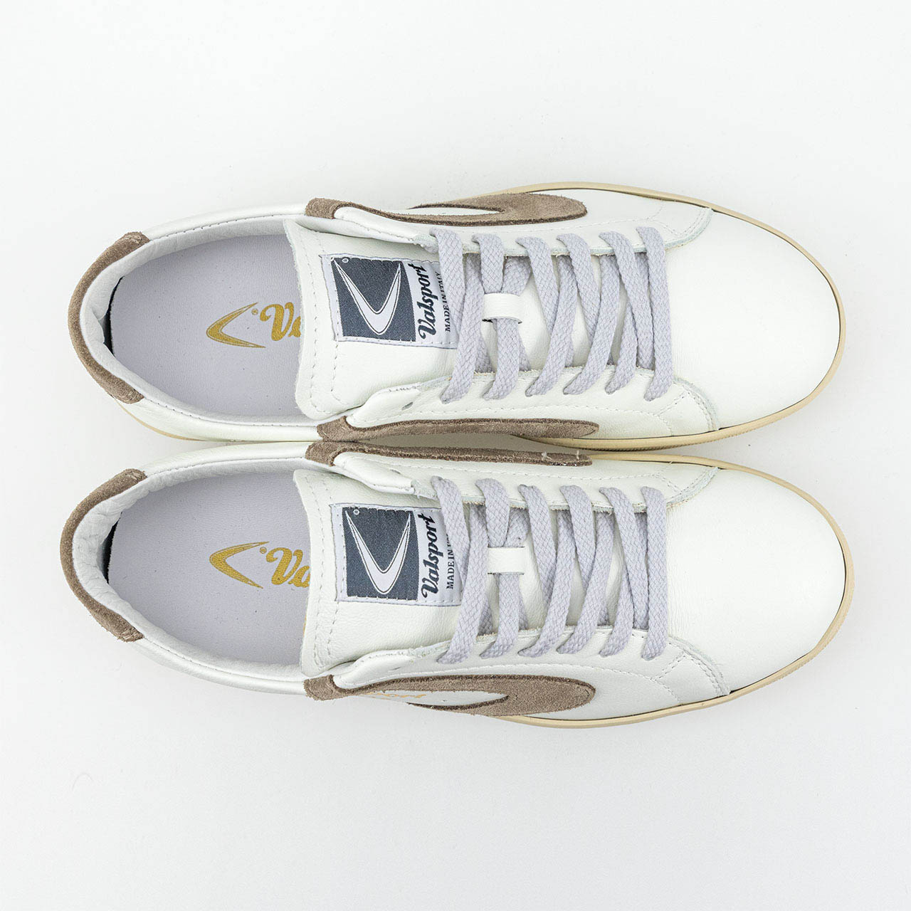 Sneaker in Pelle Tournament Nappa Suede / Bianco - Ideal Moda
