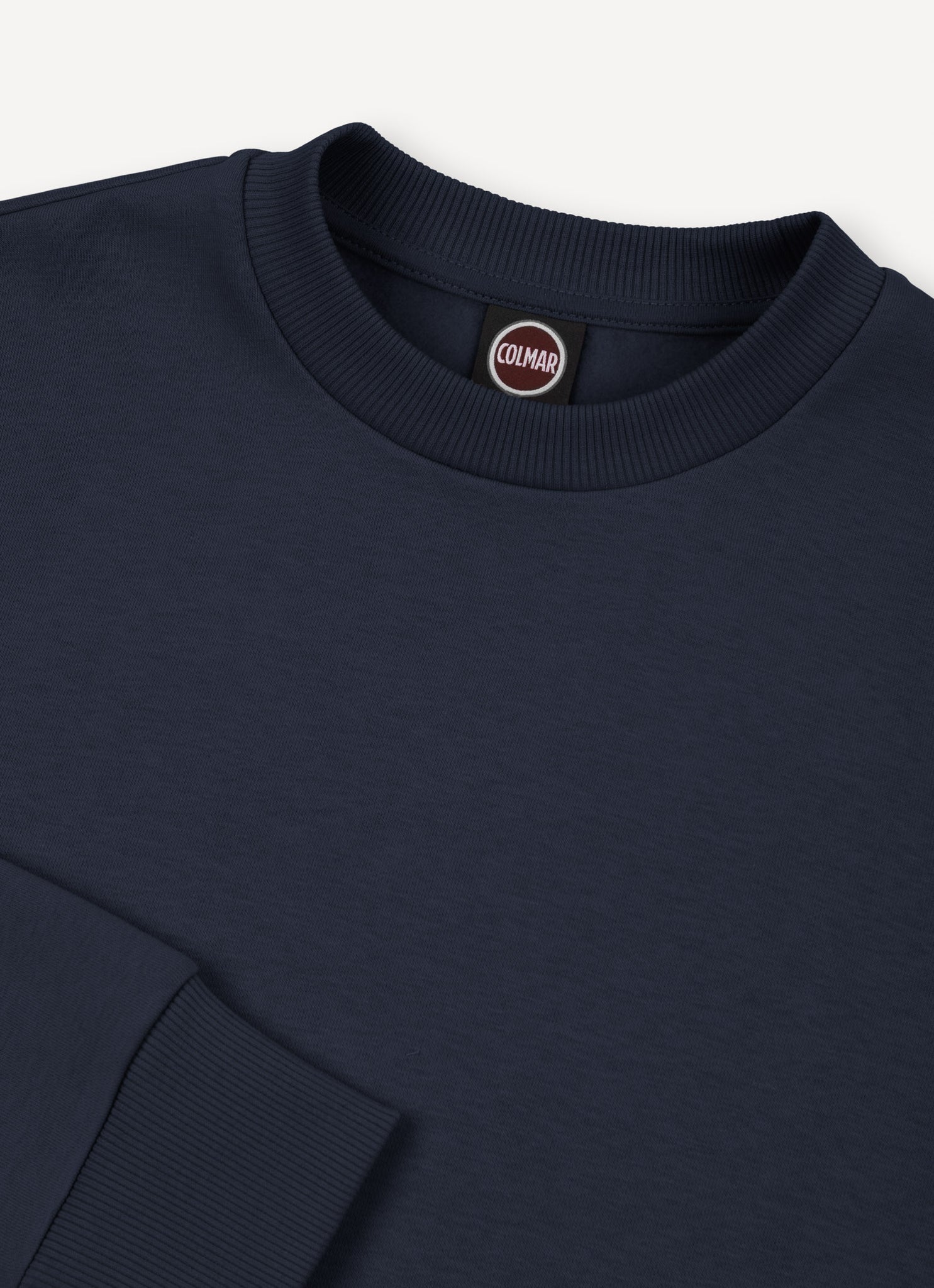 Felpa Girocollo con Logo / Blu