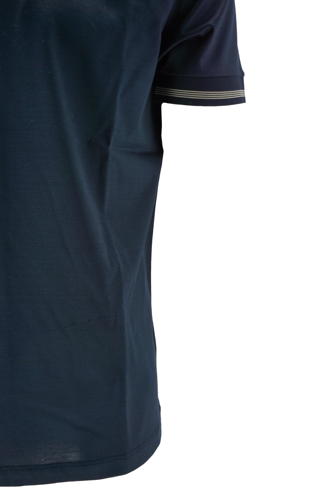 Polo in Cotone con Zip / Blu - Ideal Moda
