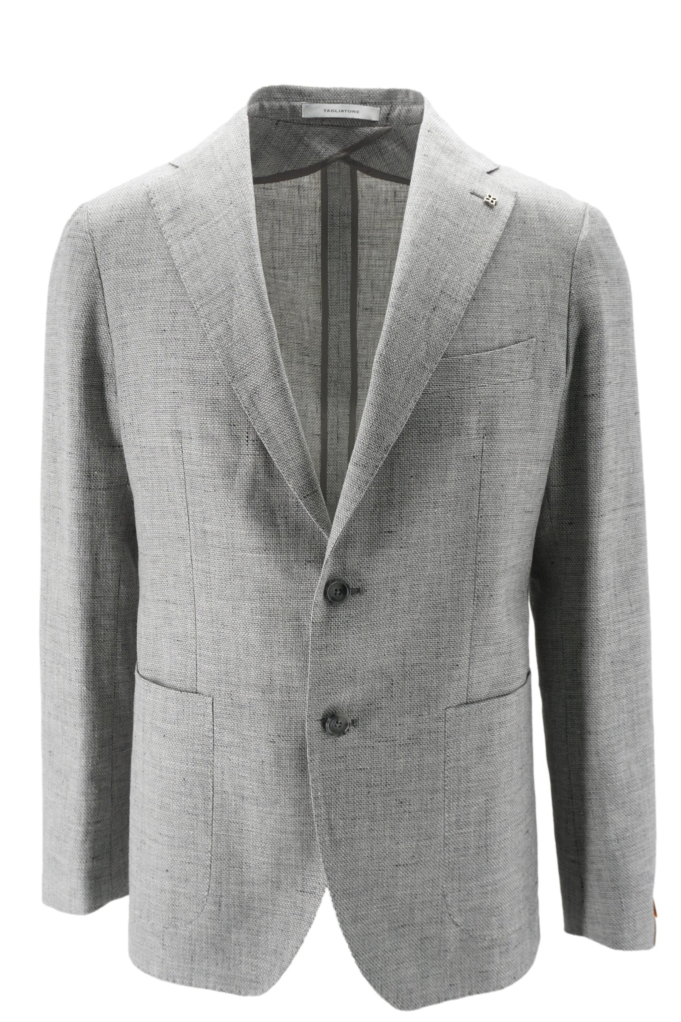 Giacca in Lino e Cotone / Grigio - Ideal Moda