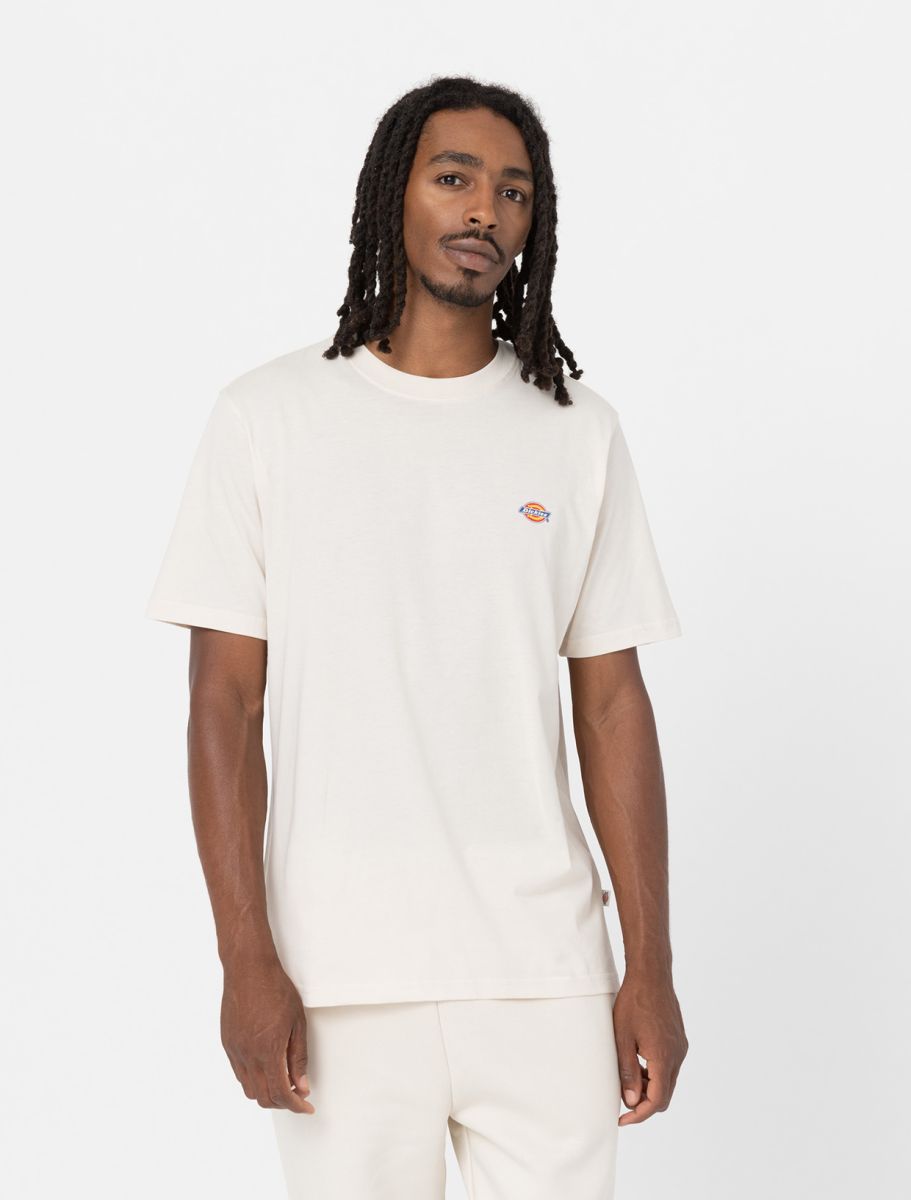 T-Shirt in Jersey con Logo / Beige - Ideal Moda