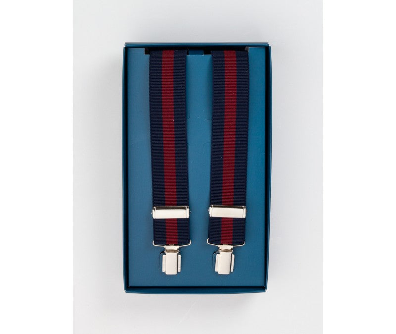 Bretelle Elastica con Clip in Metallo / Blu - Ideal Moda