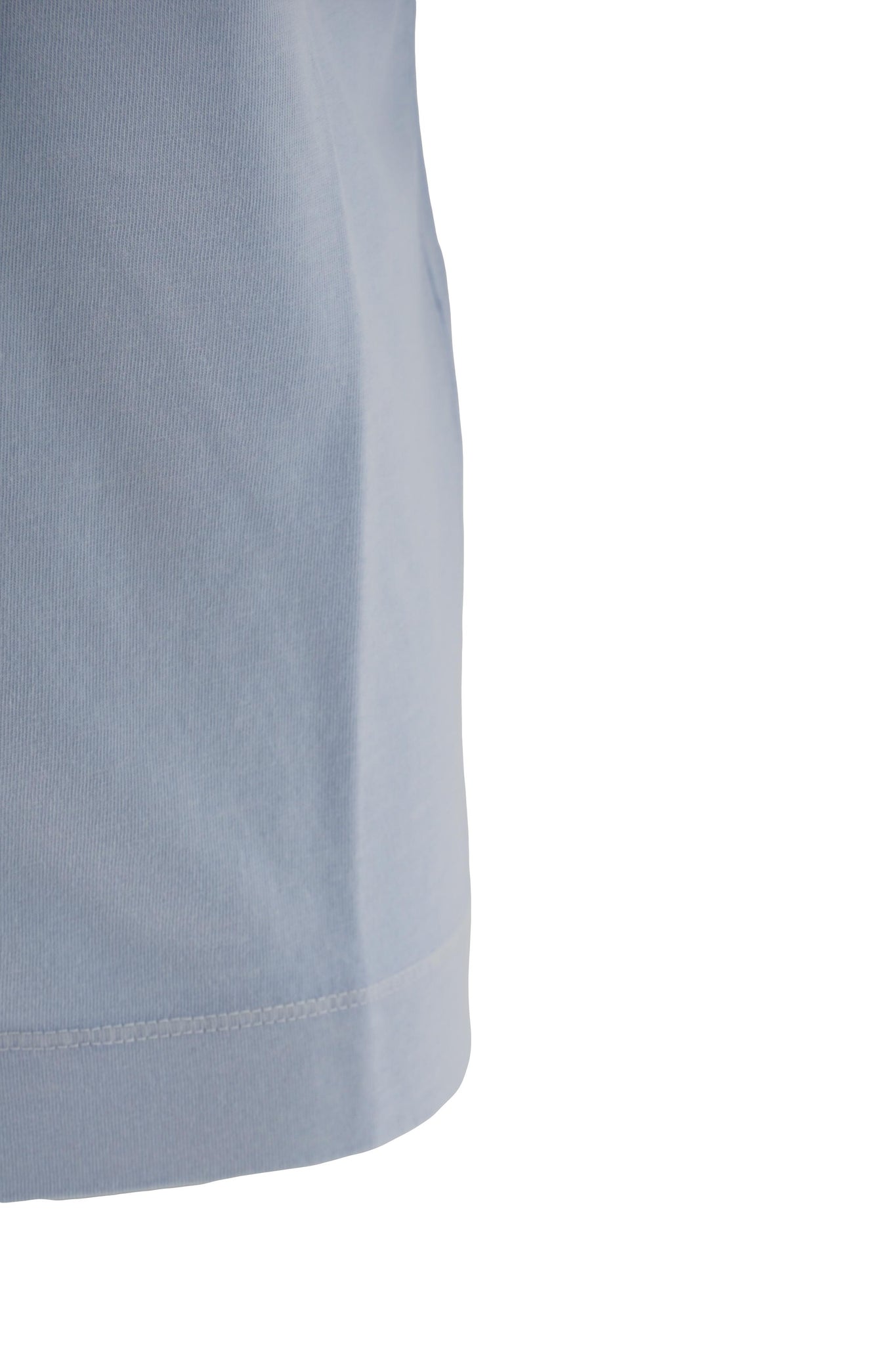 T-Shirt in Cotone Organico / Celeste - Ideal Moda
